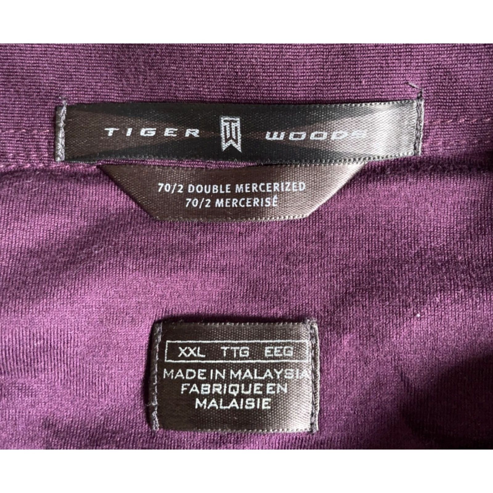 Nike Nike Tiger Woods Polo Shirt Men's 2XL Dark Red Paisley Mercerized Cotton Shirt Size US XXL / EU 58 / 5 - 3 Thumbnail