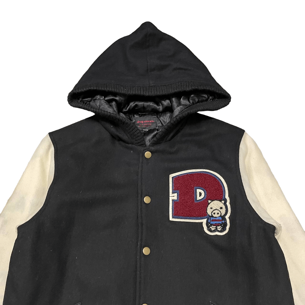 Japanese Brand Vintage Drug Store's Varsity Hooded Jacket Size US M / EU 48-50 / 2 - 7 Thumbnail