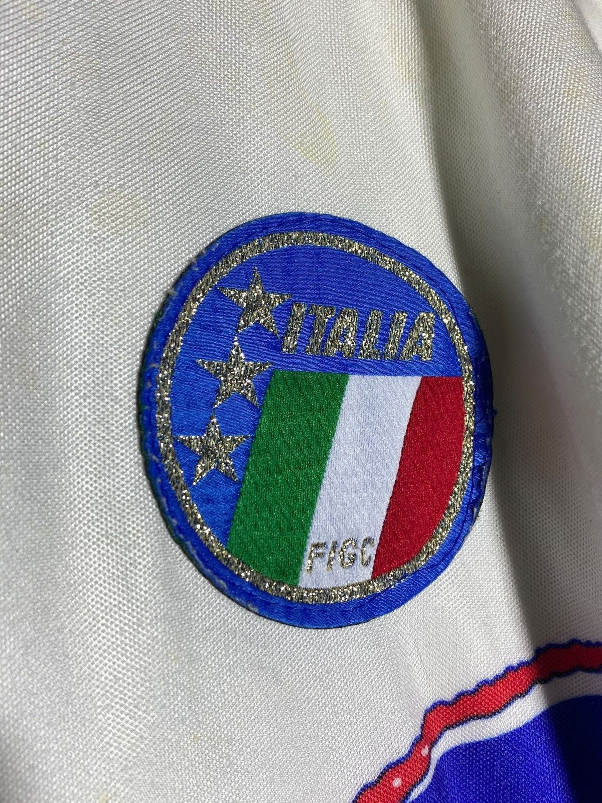 Diadora Italy Football Shirt Soccer Jersey 1990-92 Long Sleeve Size US L / EU 52-54 / 3 - 5 Thumbnail