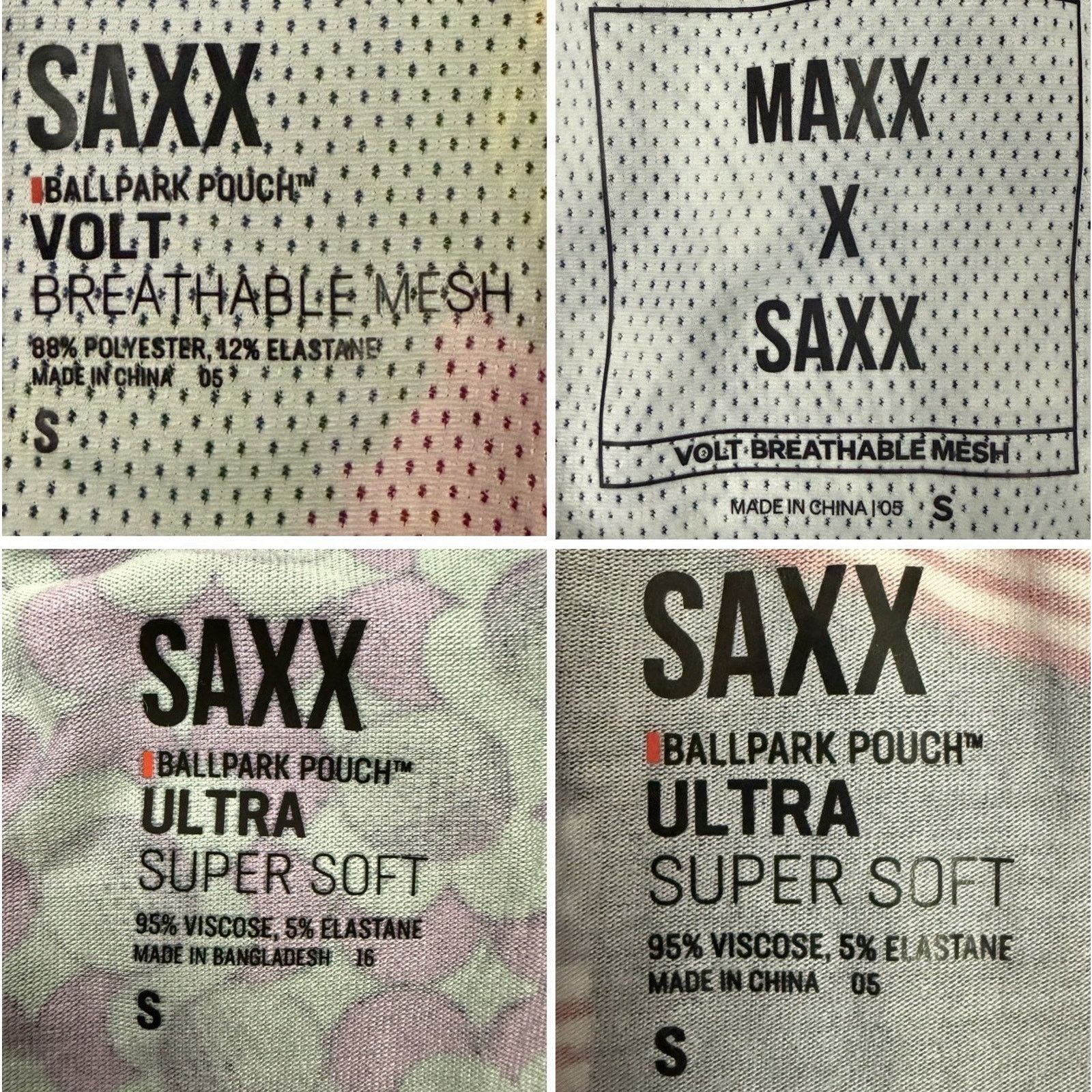 Other SAXX Boxer Briefs Mens S 4 Pack Bundle BallPark Pouch Size 30 - 2 Thumbnail