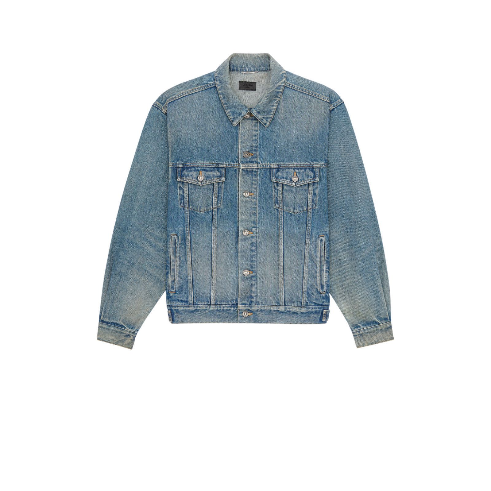 Saint Laurent Paris SAINT LAURENT $1850 Mid Blue Trucker Jacket New & Authentic Size US M / EU 48-50 / 2 - 1 Thumbnail