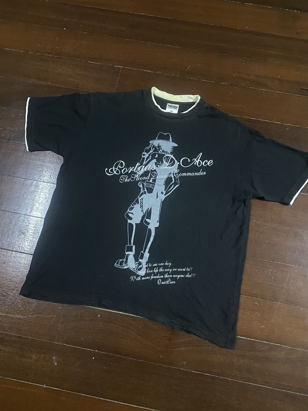 Anime × One Piece Rare One Piece character PORTGAE D ACE over print Tee Size US XXL / EU 58 / 5 - 4 Thumbnail
