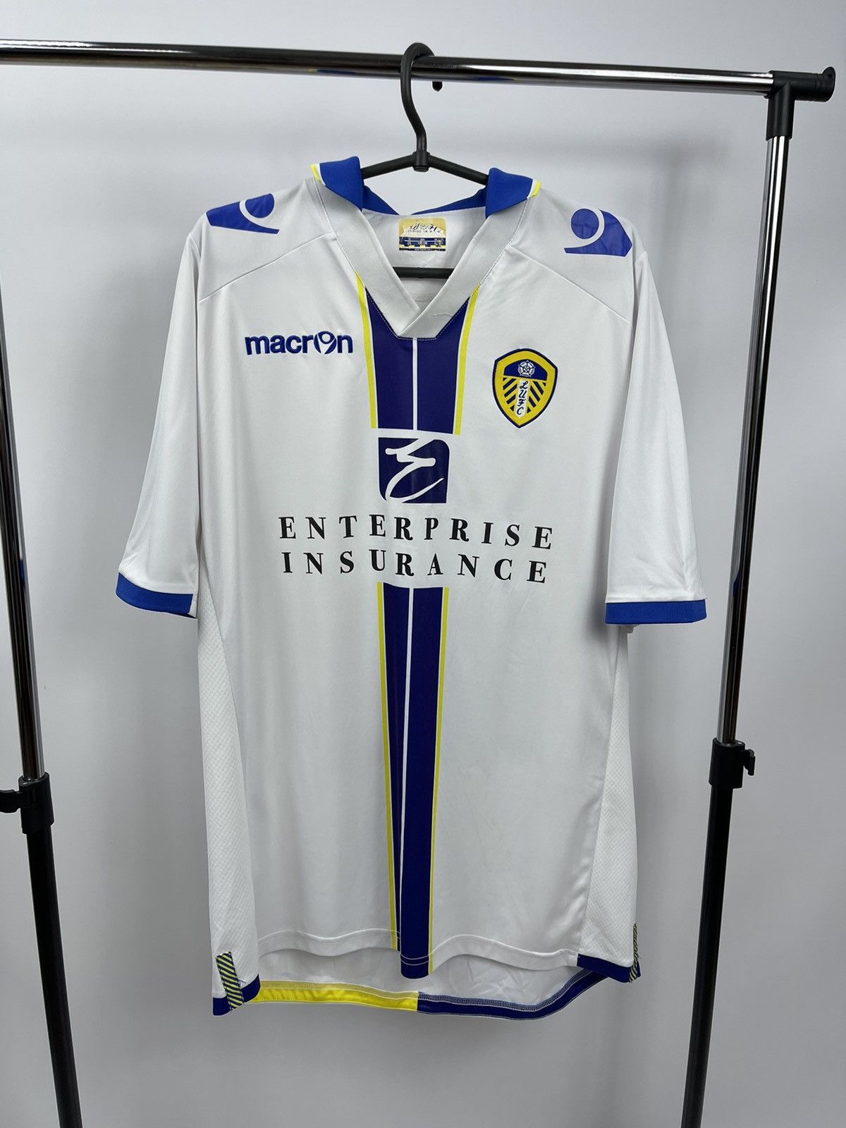 Macron Leeds United Home Football Shirt 2013/14 Size XL