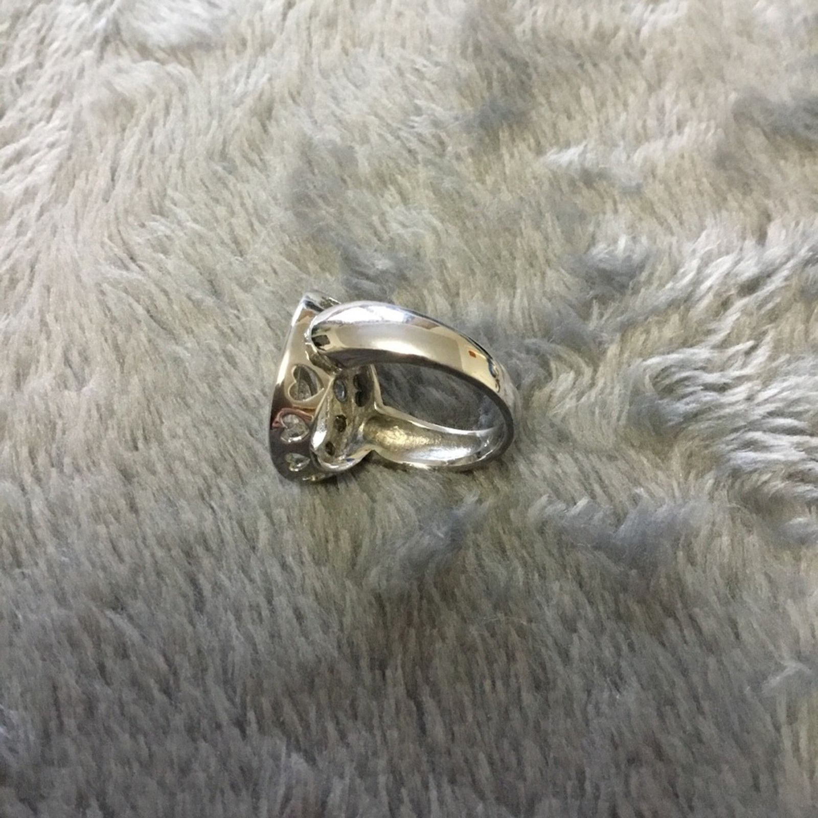 Other Silver Spiral Crystals Ring Size ONE SIZE - 5 Thumbnail