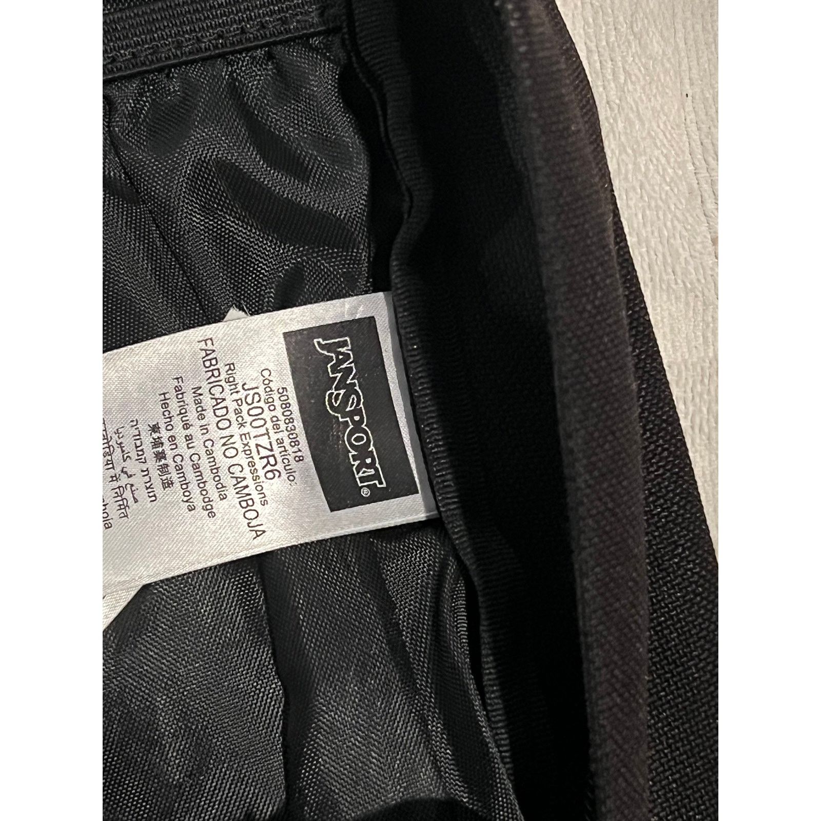 Jansport JanSport Right Pack Expressions 3 Section Black Backpack Size 30 - 6 Thumbnail