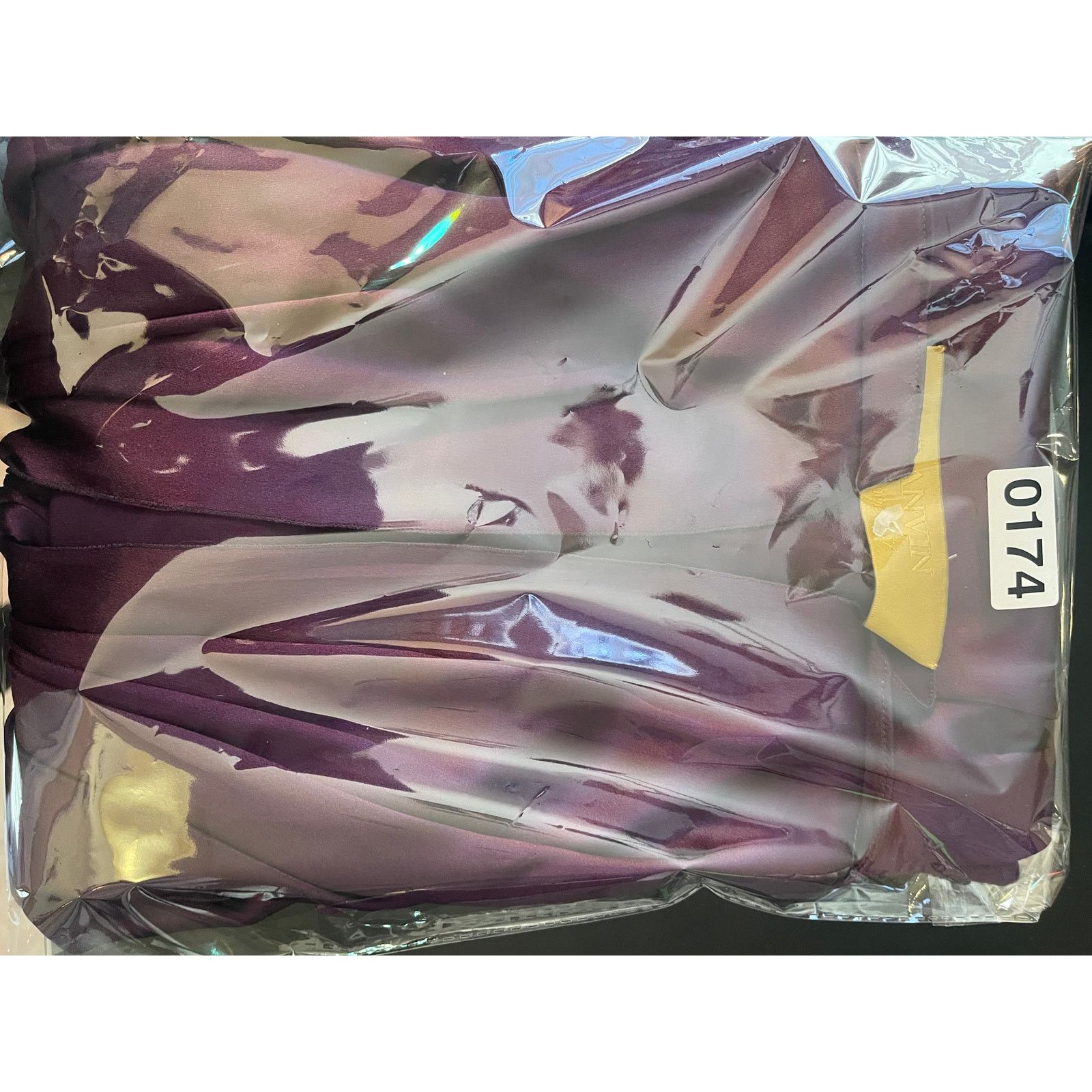 Lanvin Lanvin Paris Purple Satin Twist Front V-Neck Dress Sz 42 Size L / US 10 / IT 46 - 10 Thumbnail