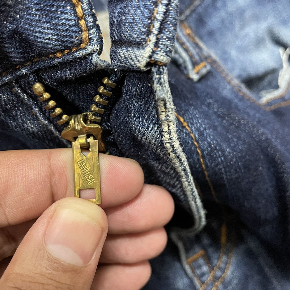 KOJIMA GENES 🔥🇯🇵Kojima Genes Japan Half Camo Ripped Distress Denim Jeans Size US 32 / EU 48 - 12 Thumbnail