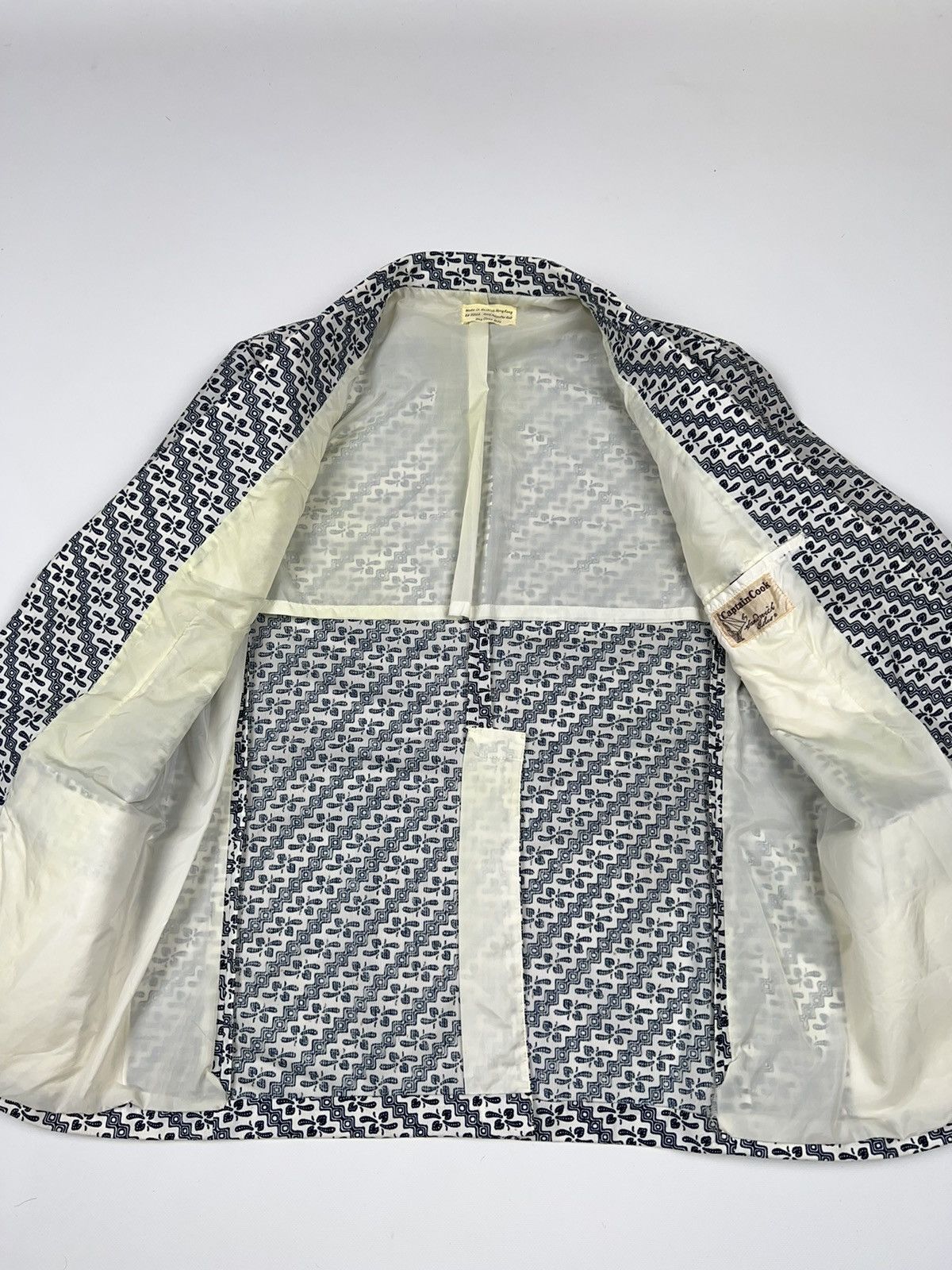 Vintage Sandwich Isles Captain Cook Printed Vintage Blazer Jacket 60 Size 44R - 12 Thumbnail