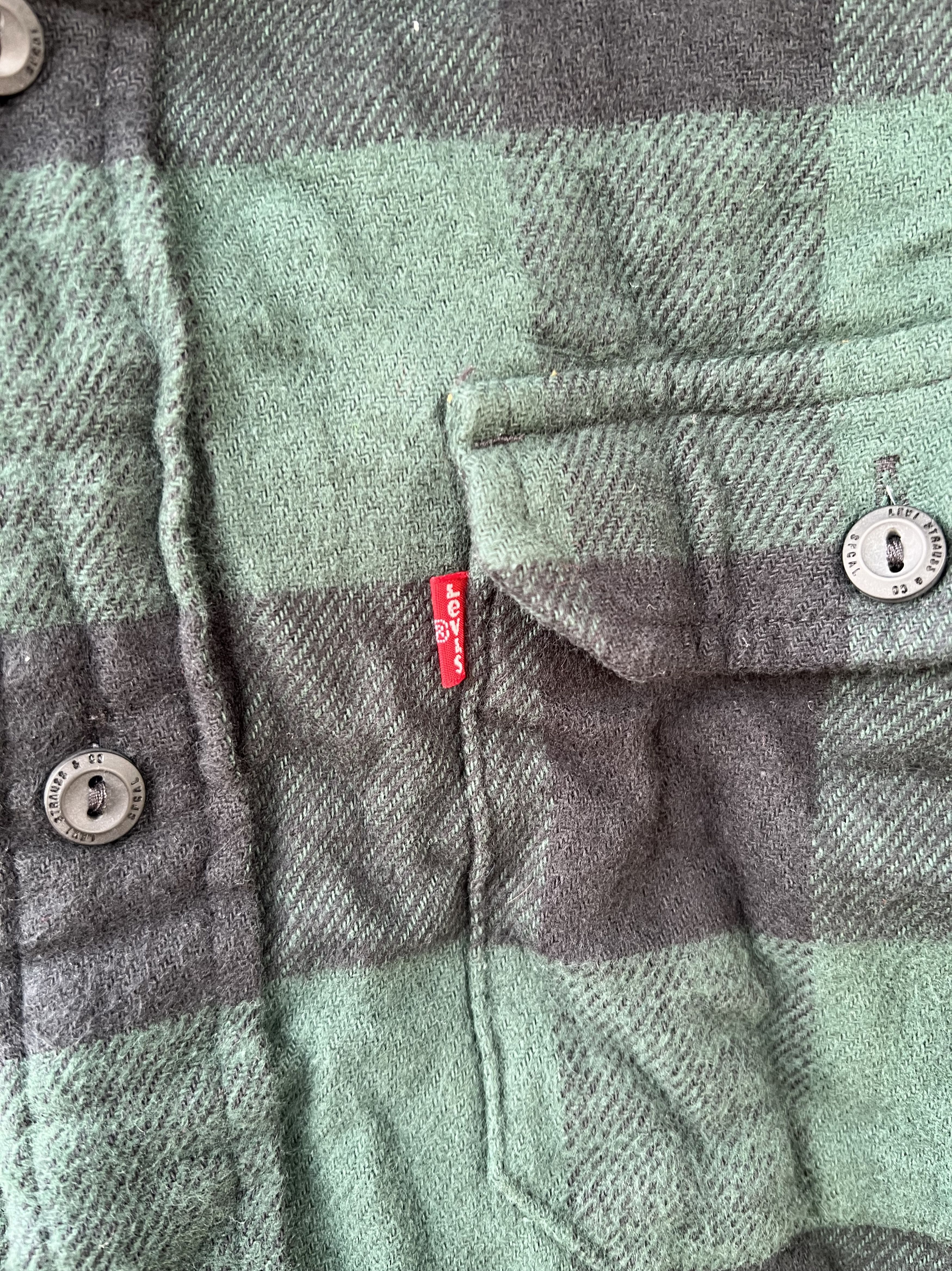 Levi's Flannel Jackson work overshirt Size US L / EU 52-54 / 3 - 3 Thumbnail