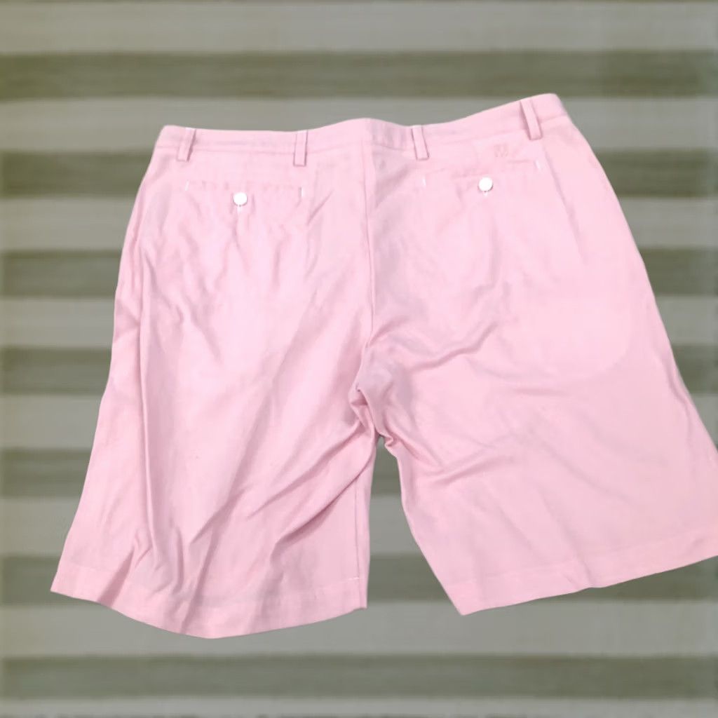 Footjoy FootJoy Shorts Men 40 Pink Chino Button Belt Loops 11in Knit Breathable Pockets Regular URL? Size US 40 / EU 56 - 1 Thumbnail