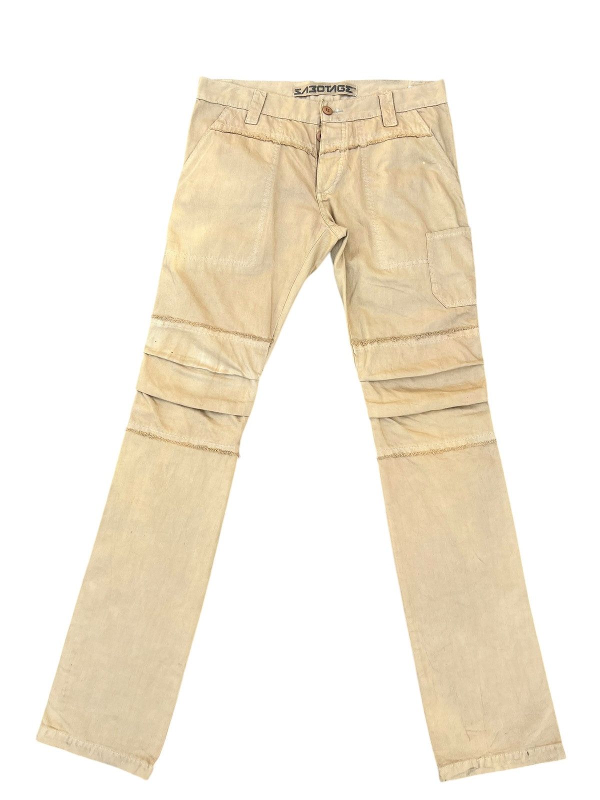 Japanese Brand Vintage SABOTAGE Japan Fade Dirty Distressed Pant Size US 31 - 1 Thumbnail