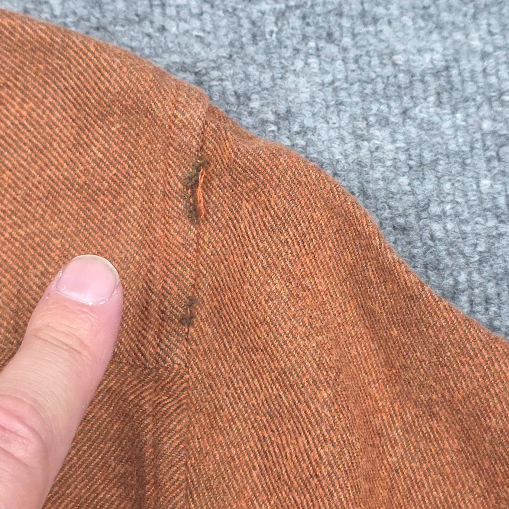 Ermenegildo Zegna VINTAGE Ermenegildo Zegna Flannel Shirt Button-Up XL Orange Cotton Men's Italy Size US XL / EU 56 / 4 - 4 Thumbnail