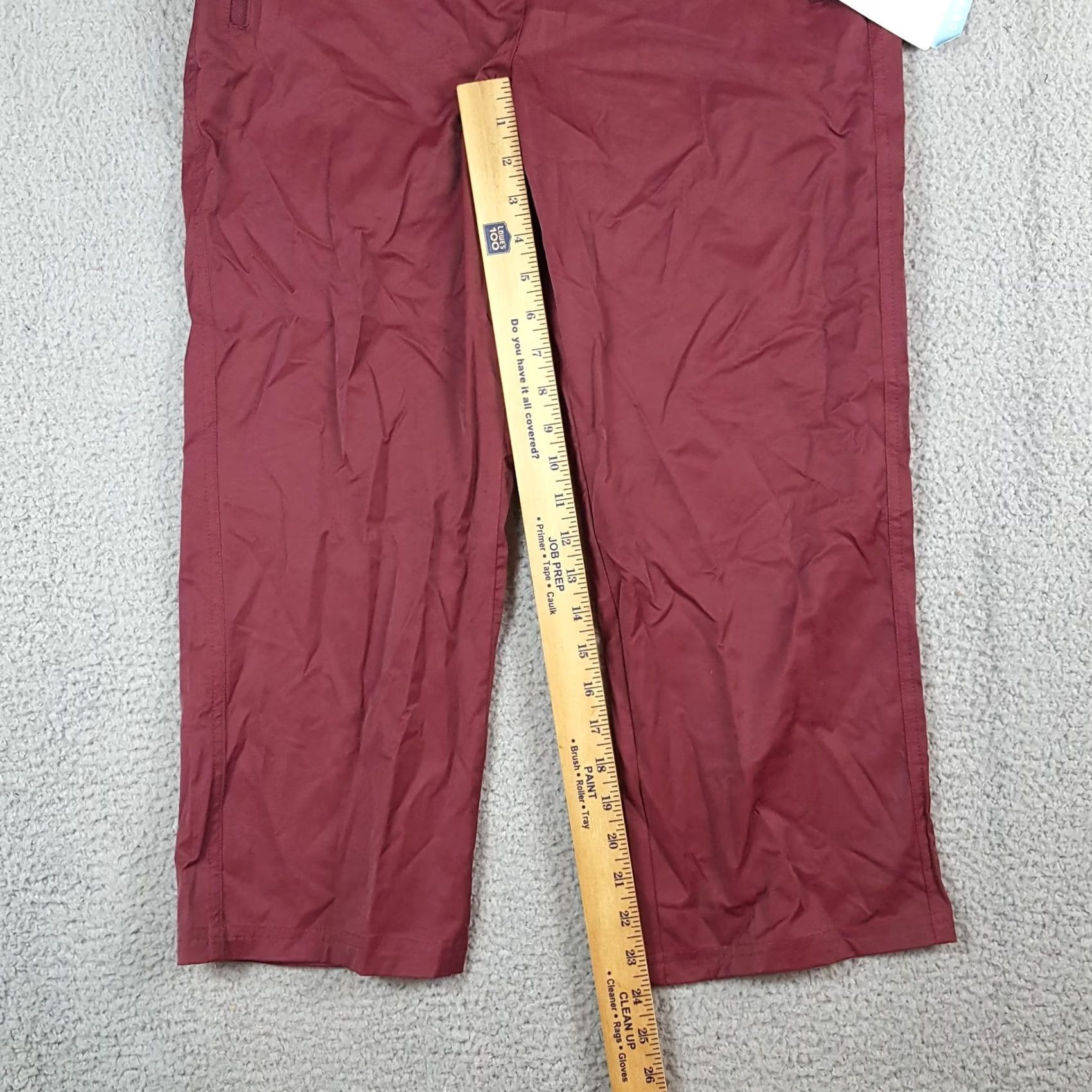 Vintage VINTAGE Y2K Preppy Maroon Stretch Zip Pocket Women's Size 10 Straight Leg Pants Size 32" / US 10 / IT 46 - 6 Thumbnail