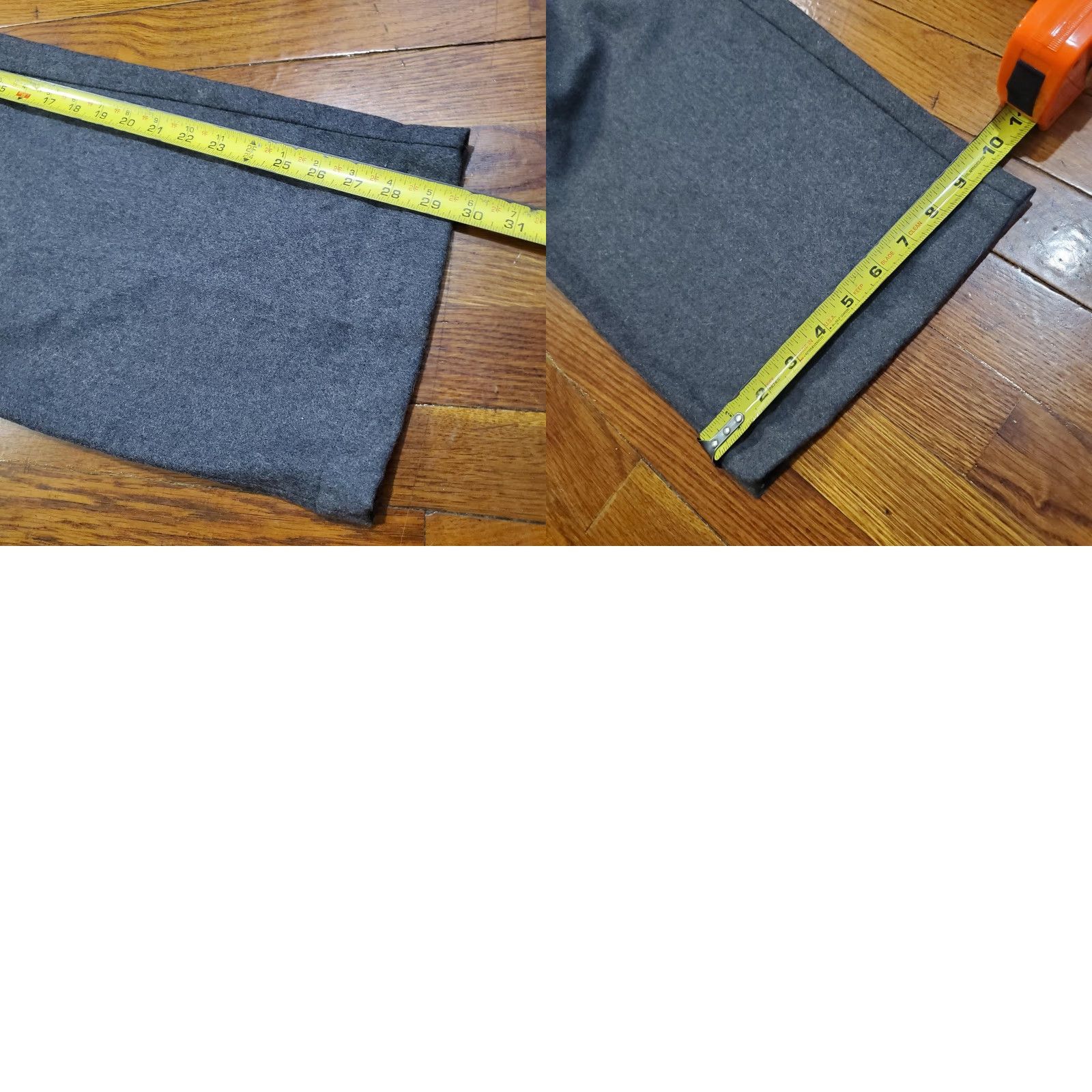 Gap GAP Mens Pants 36x30 Gray Wool Blend Dress Trousers Flat Front Lined Classic Pockets Straight Front Zip 30in Inseam Mens Regular Knitted? Size US 36 / EU 52 - 9 Thumbnail