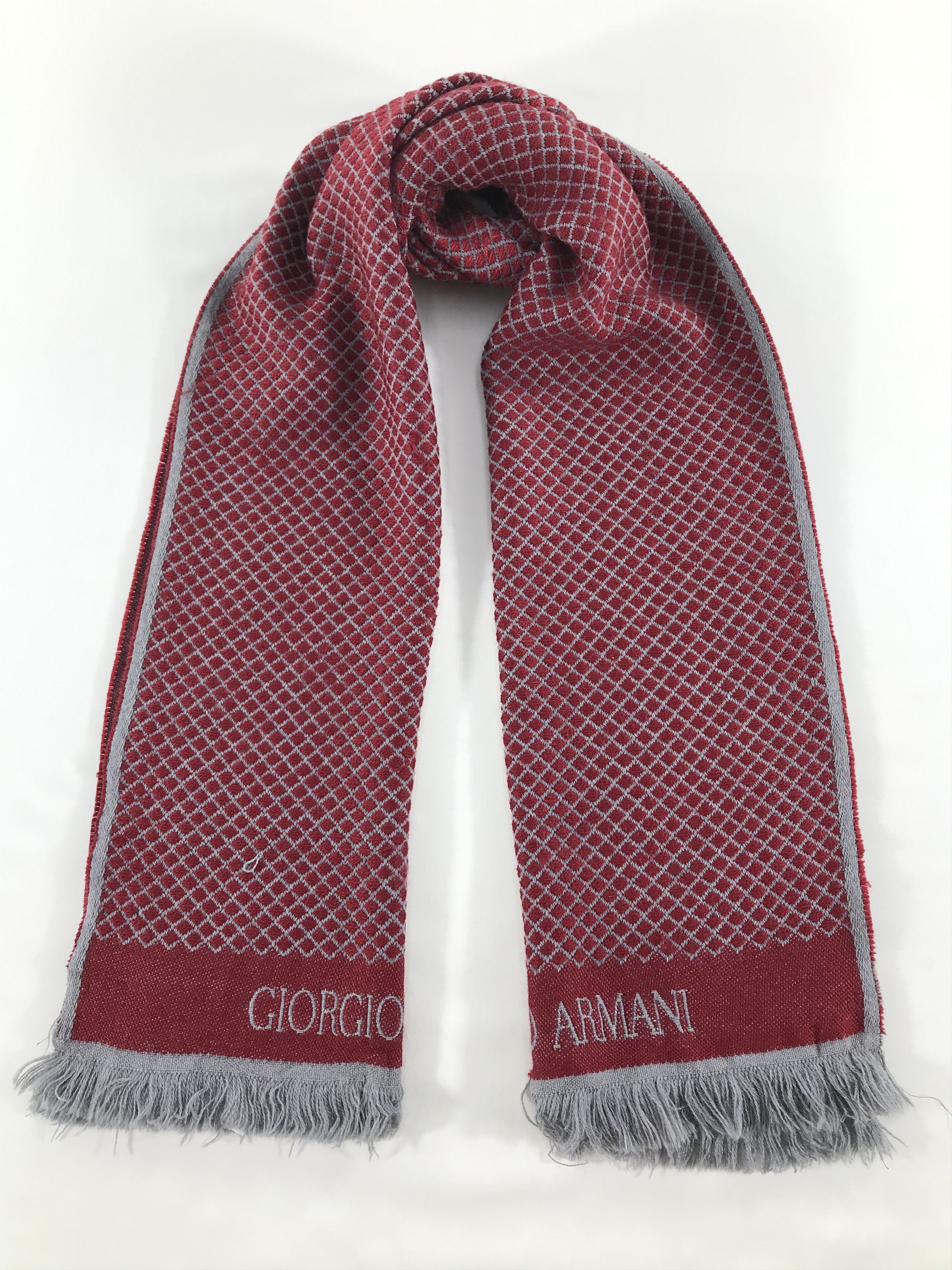 Giorgio Armani Vintage Giorgio Armani Scarf/Muffler/Neckwear MF1484 Size ONE SIZE - 1 Thumbnail