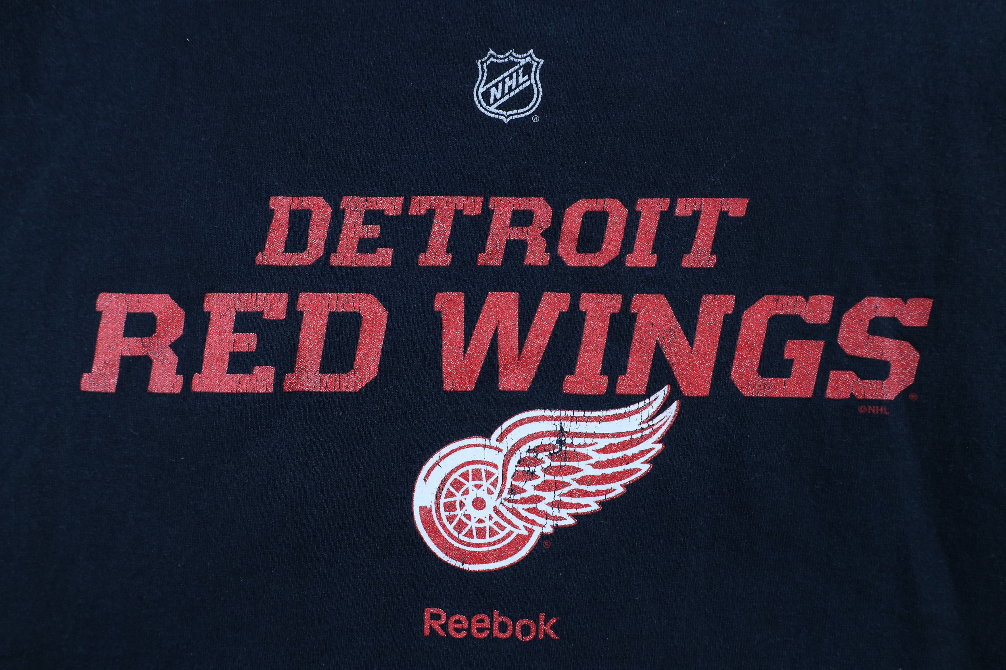 Reebok × Vintage Vintage Reebok Detroit Red Wings Hockey Long Sleeve T-Shirt Size US L / EU 52-54 / 3 - 4 Thumbnail