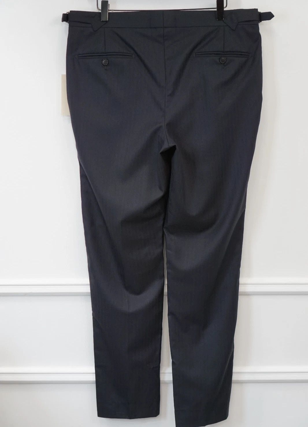 Suitsupply Men Suitsupply Pants Trousers Navy Blue Brescia Wool UK/US38 Size 38R - 2 Thumbnail