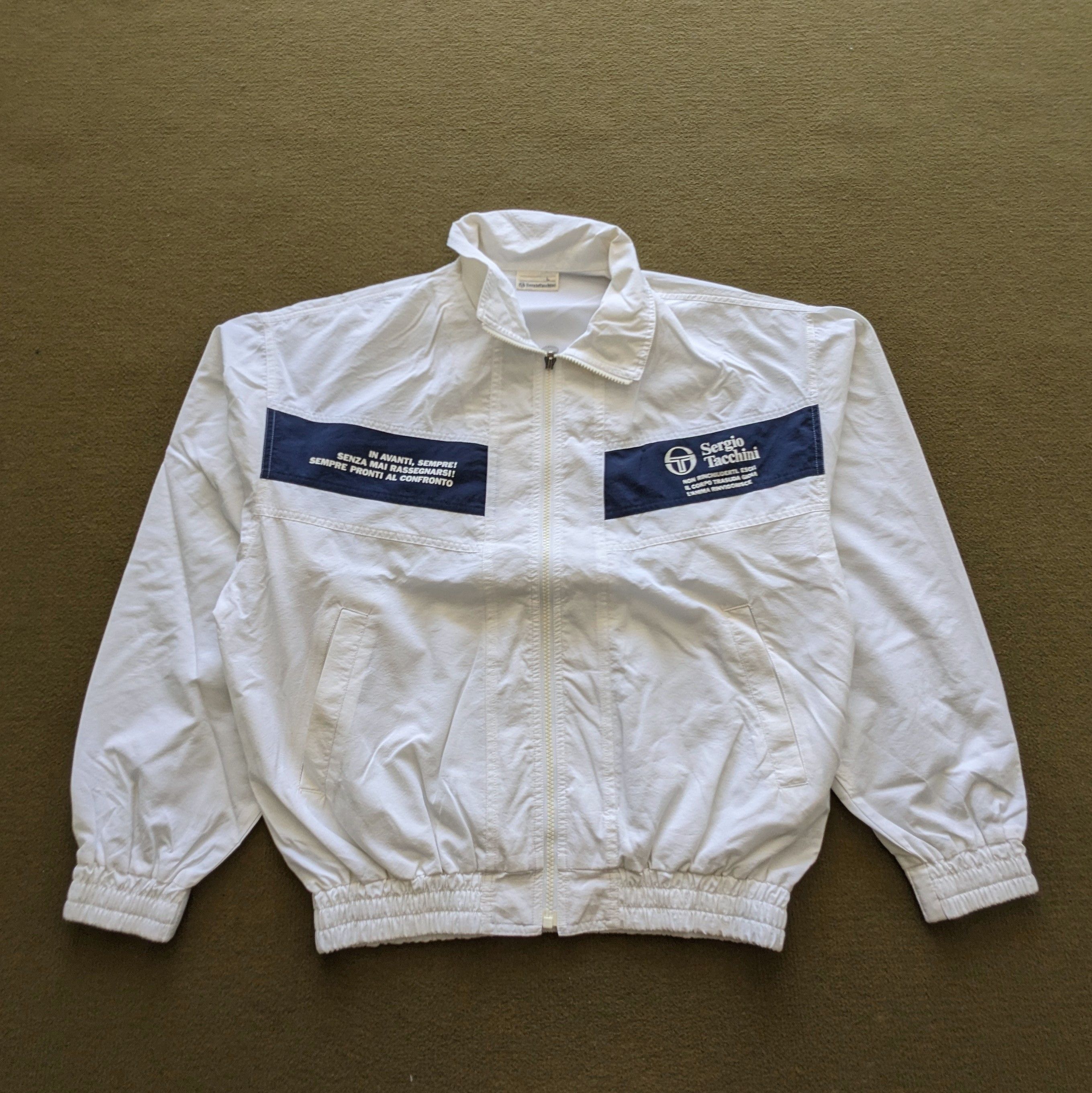 Sergio Tacchini Vintage SERGIO TACCHINI Windbreaker Jacket Size US L / EU 52-54 / 3 - 1 Thumbnail