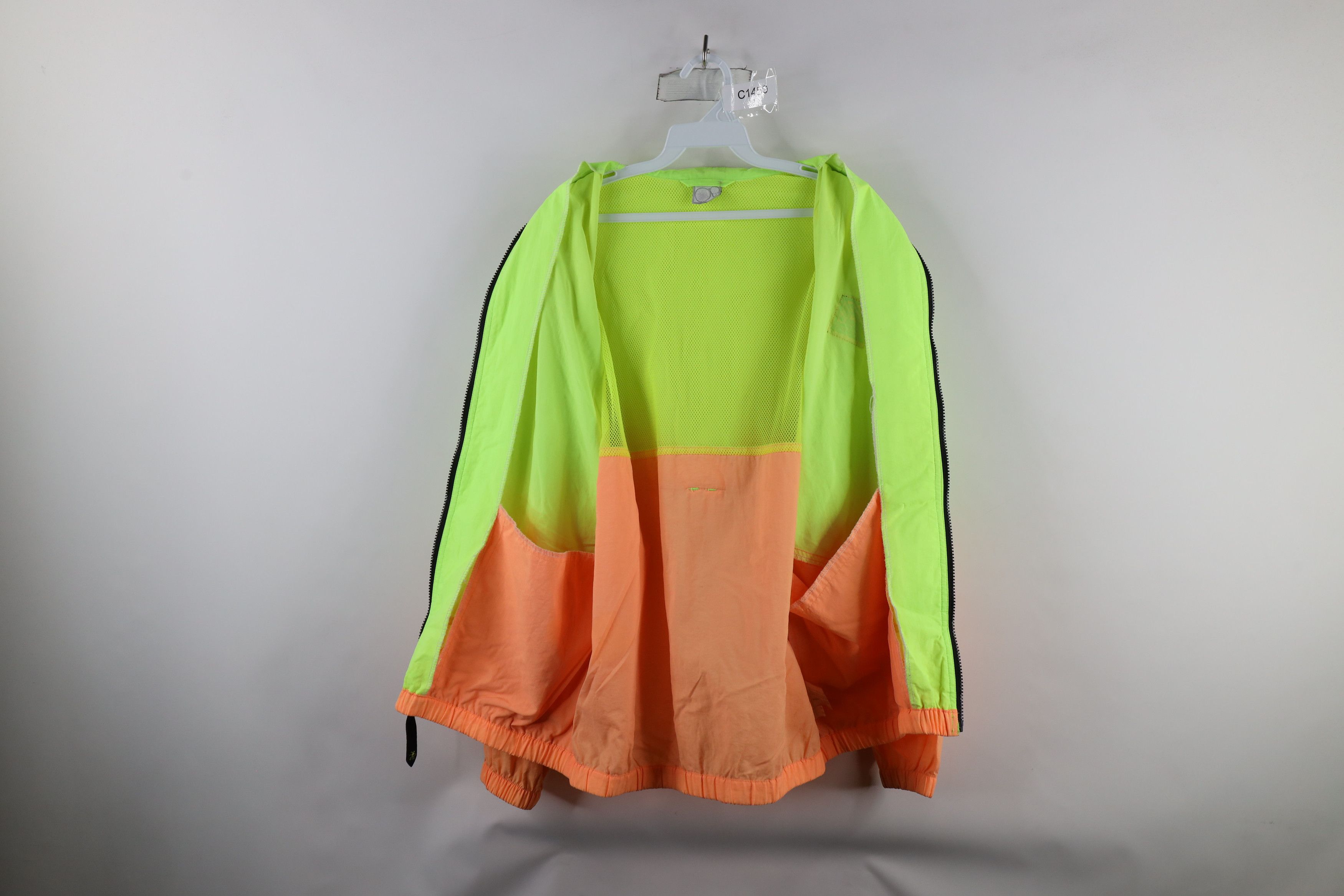 Ocean Pacific × Vintage Vintage 90s Ocean Pacific Surf Block Neon Windbreaker Jacket Size US XL / EU 56 / 4 - 14 Thumbnail
