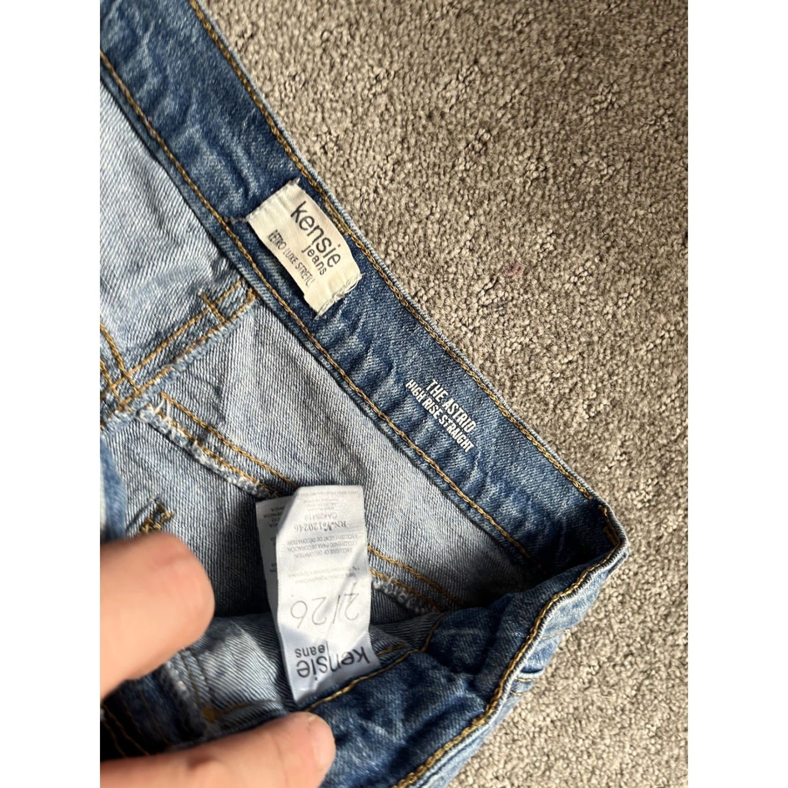 Vintage Kensie Jeans The Astrid Jeans Womens 2/26 High Rise Straight Vintage No Size 26" / US 2 / IT 38 - 5 Thumbnail