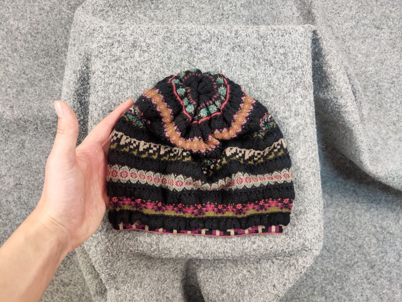 Other Ivko Merino Wool Knit Multicolor Pattern Hat Cap Size ONE SIZE - 7 Thumbnail