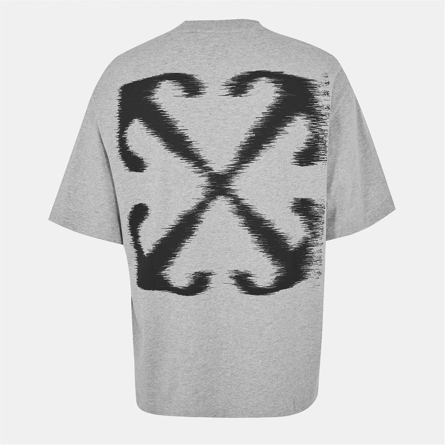 Off-White o1g2r1mq0226 Windy Arrow Skate Oversized T-Shirt In Gray Size US XXL / EU 58 / 5 - 2 Thumbnail
