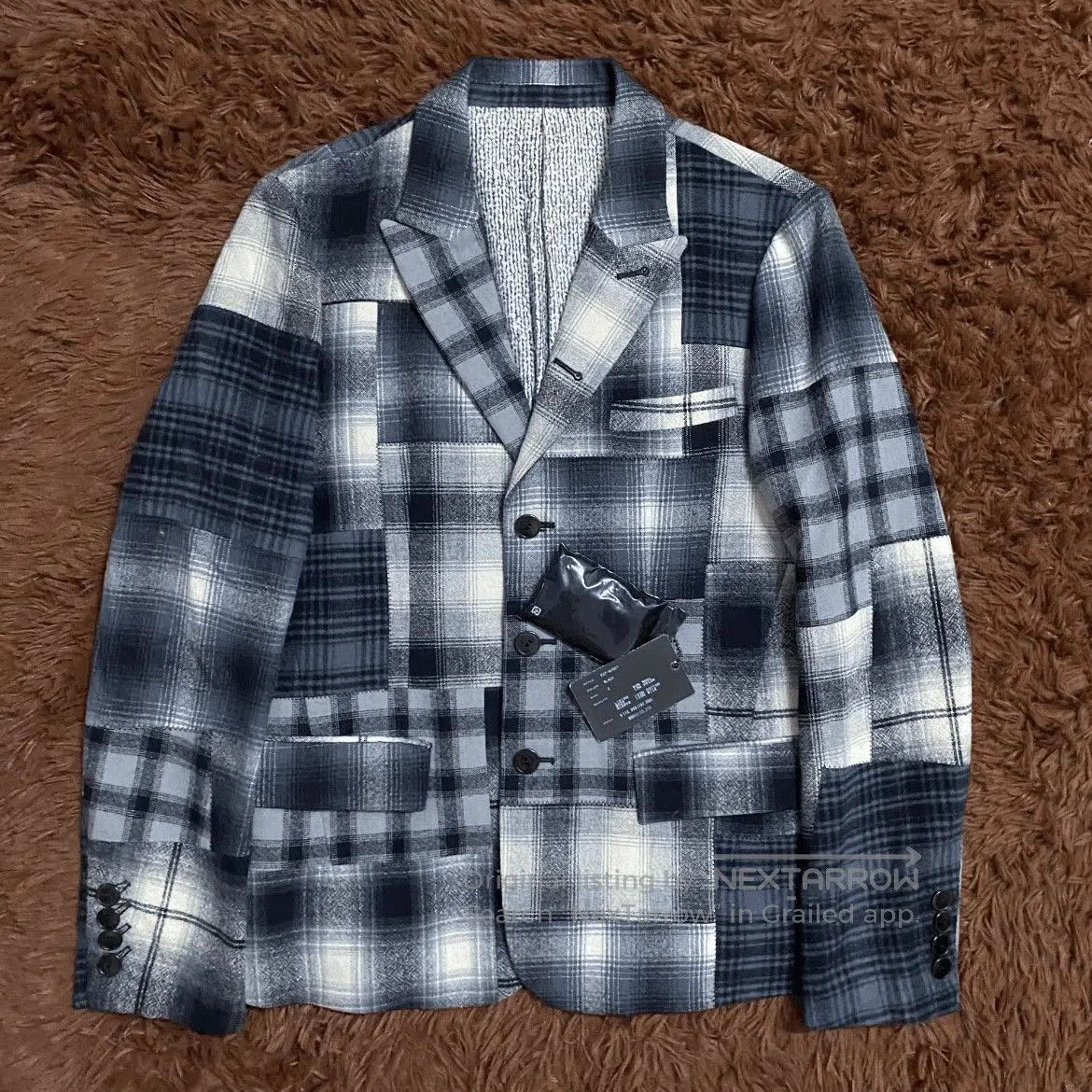 Number (N)ine Sz 2 Number Nine 07AW Plaid Patches Jacket. Size US M / EU 48-50 / 2 - 1 Thumbnail