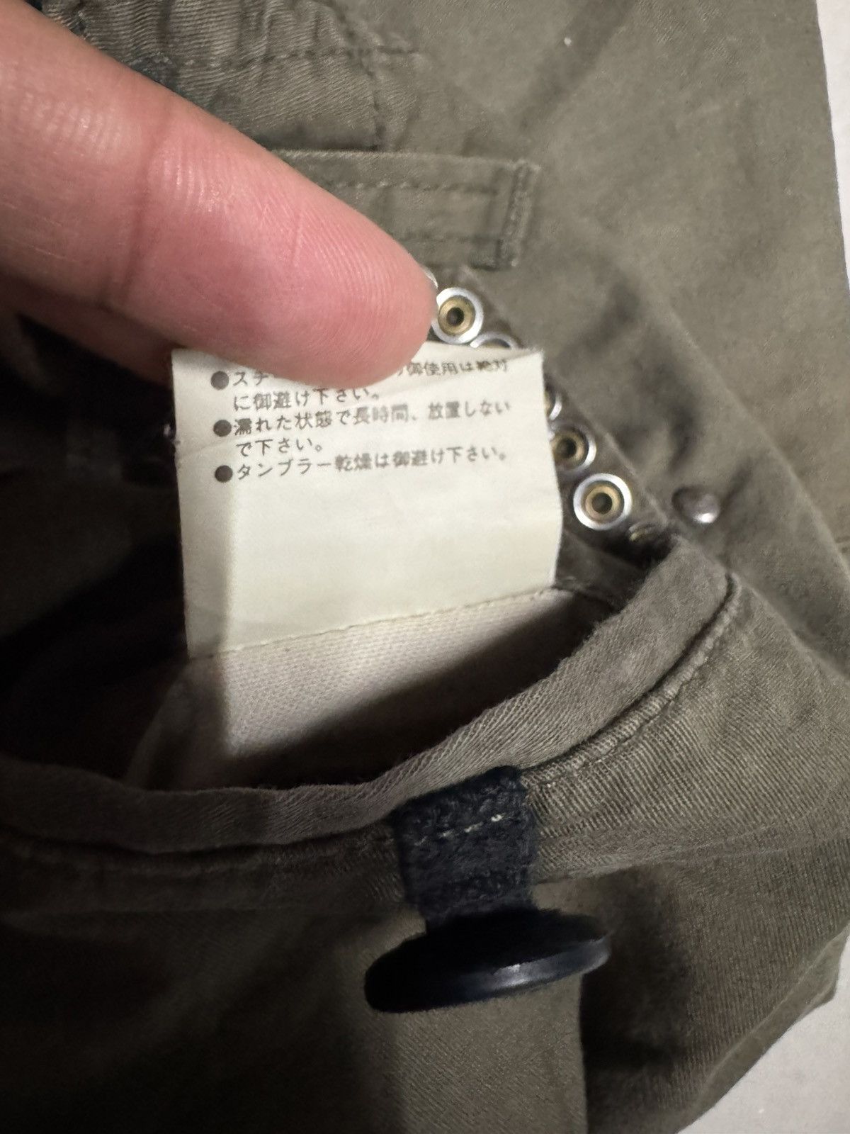 Seditionaries 💥STUDDED PUNK CARGO MADE IN JAPAN PARACHUTE RARE Size US 33 - 12 Thumbnail