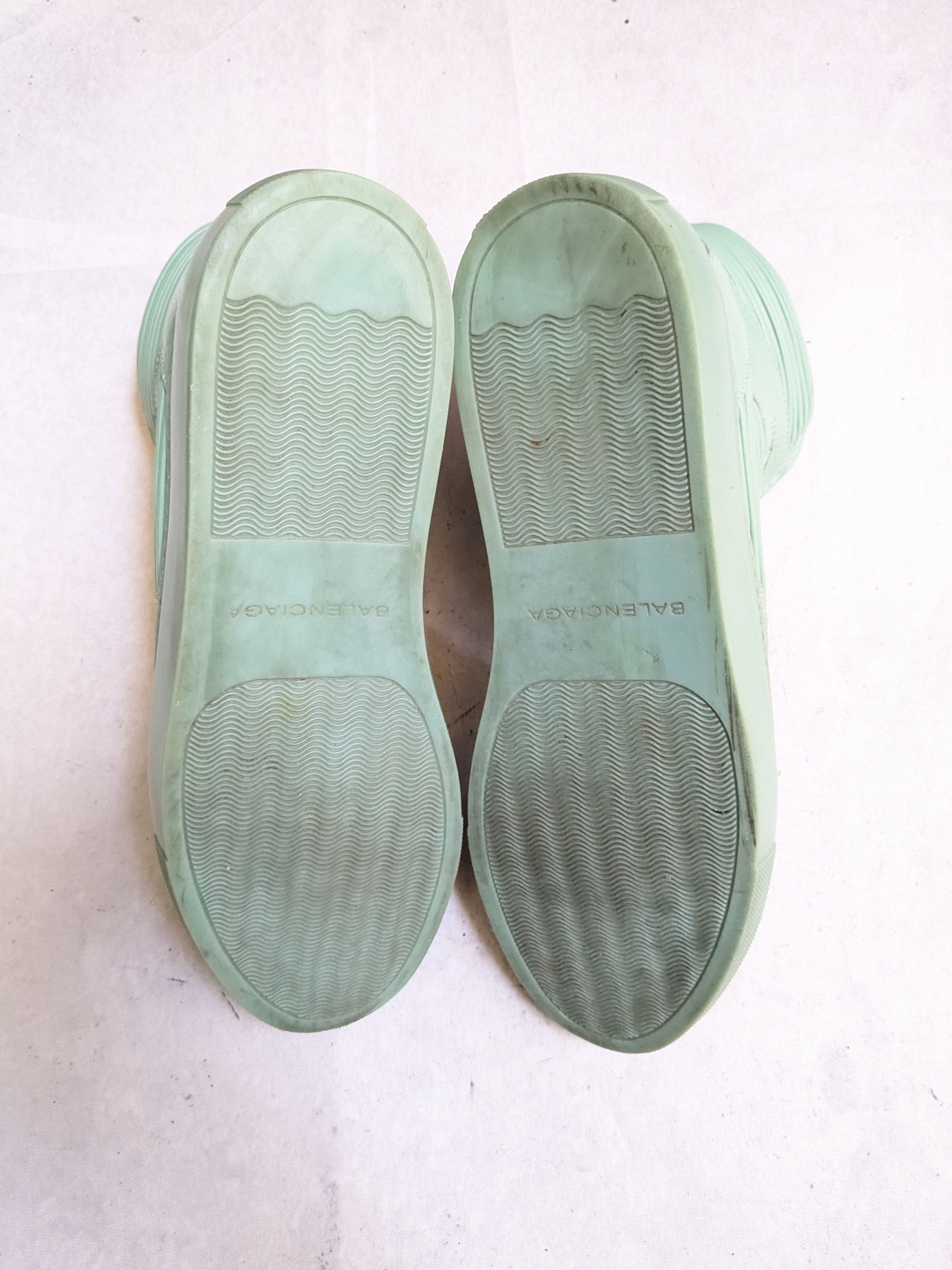 Balenciaga Balenciaga Arena High Top Sneakers Green 9 42 Cotes Leather Size US 9 / EU 42 - 13 Thumbnail