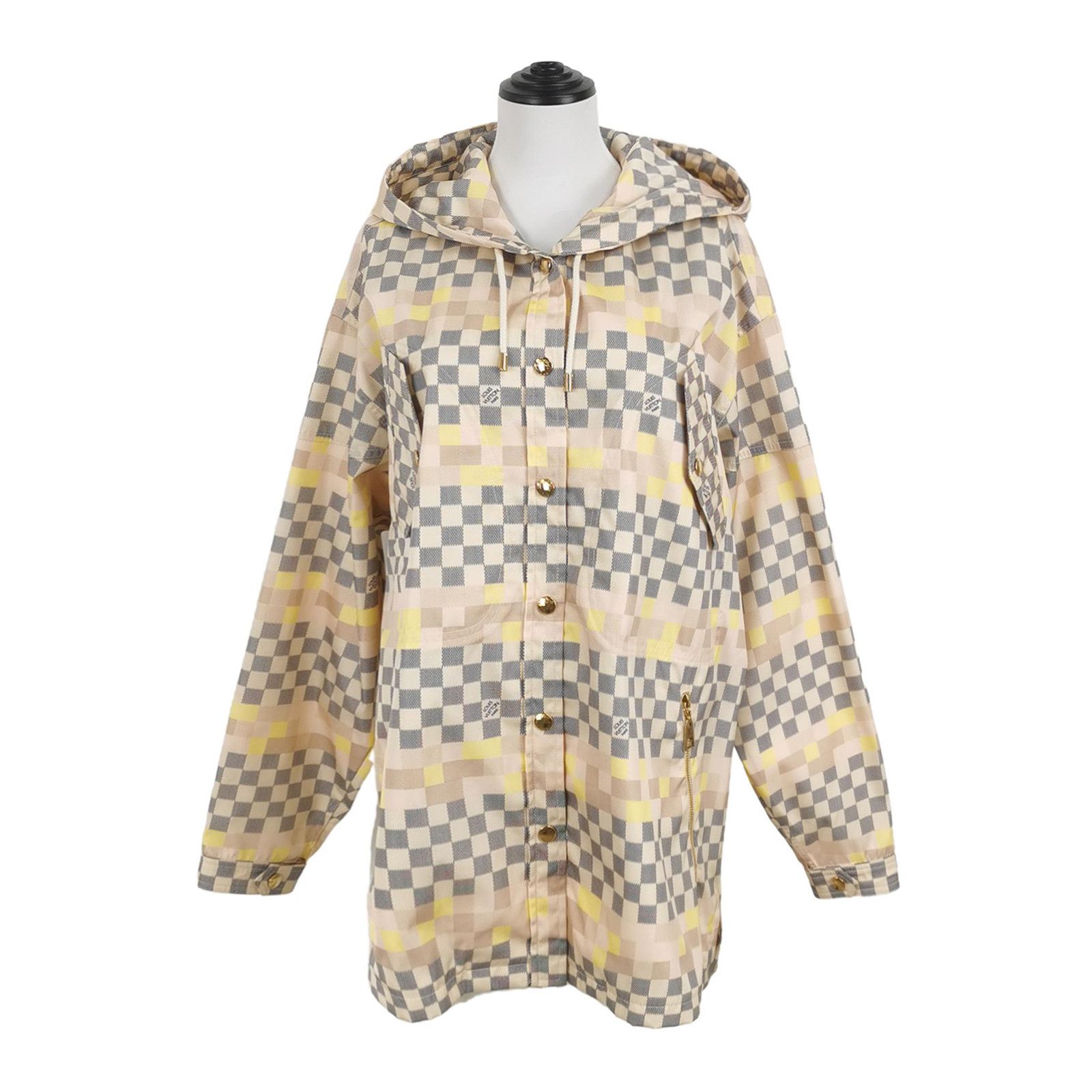 Louis Vuitton Louis Vuitton Checkerboard Hooded Jacket Size 38 (FR) Size S / US 4 / IT 40 - 1 Thumbnail