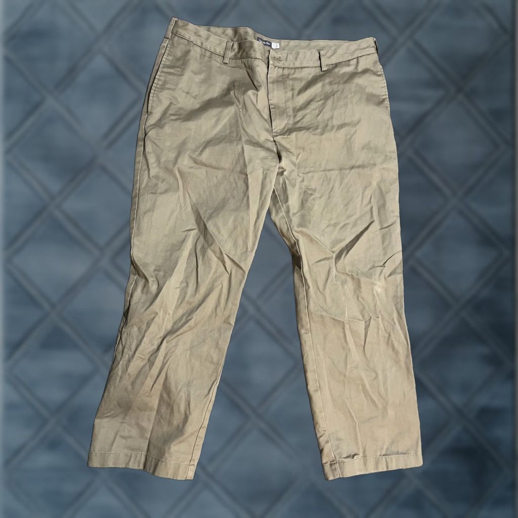 Van Heusen Van Heusen Pants Flat Front 40x30 Beige Men Dress Pants Classic Fit Size US 40 / EU 56 - 1 Thumbnail