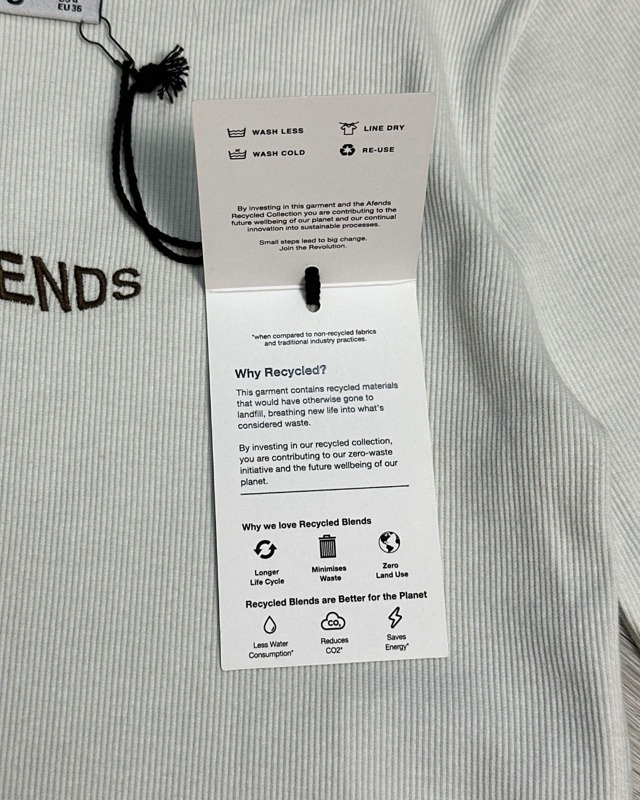 Afends NWT Afends - Harlow Recycled Cropped Ribbed Long Sleeve - S Size S / US 4 / IT 40 - 8 Thumbnail