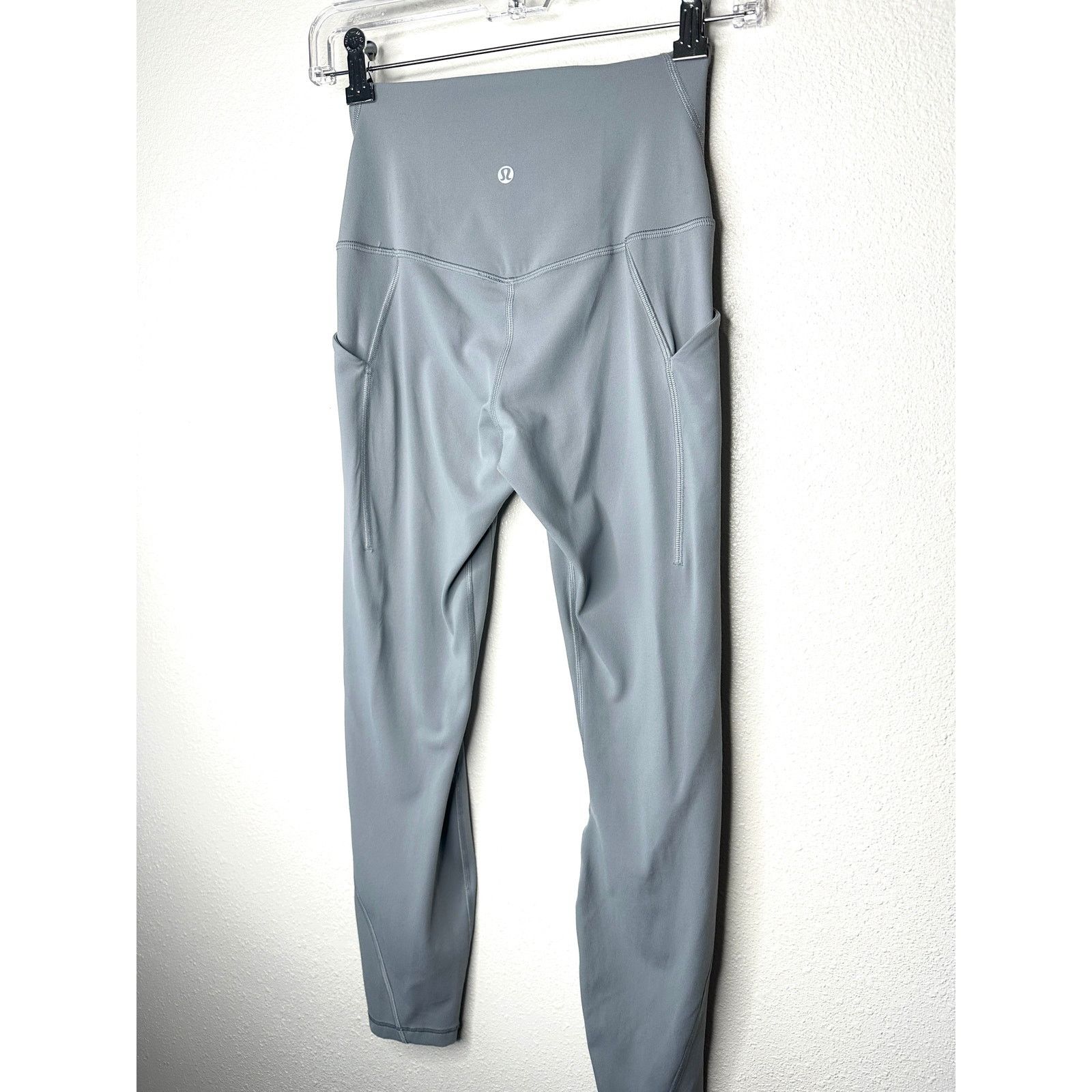 Lululemon Lululemon Gray High-Rise Pocketed Pants 4 Size 27" / US 4 / IT 40 - 4 Thumbnail