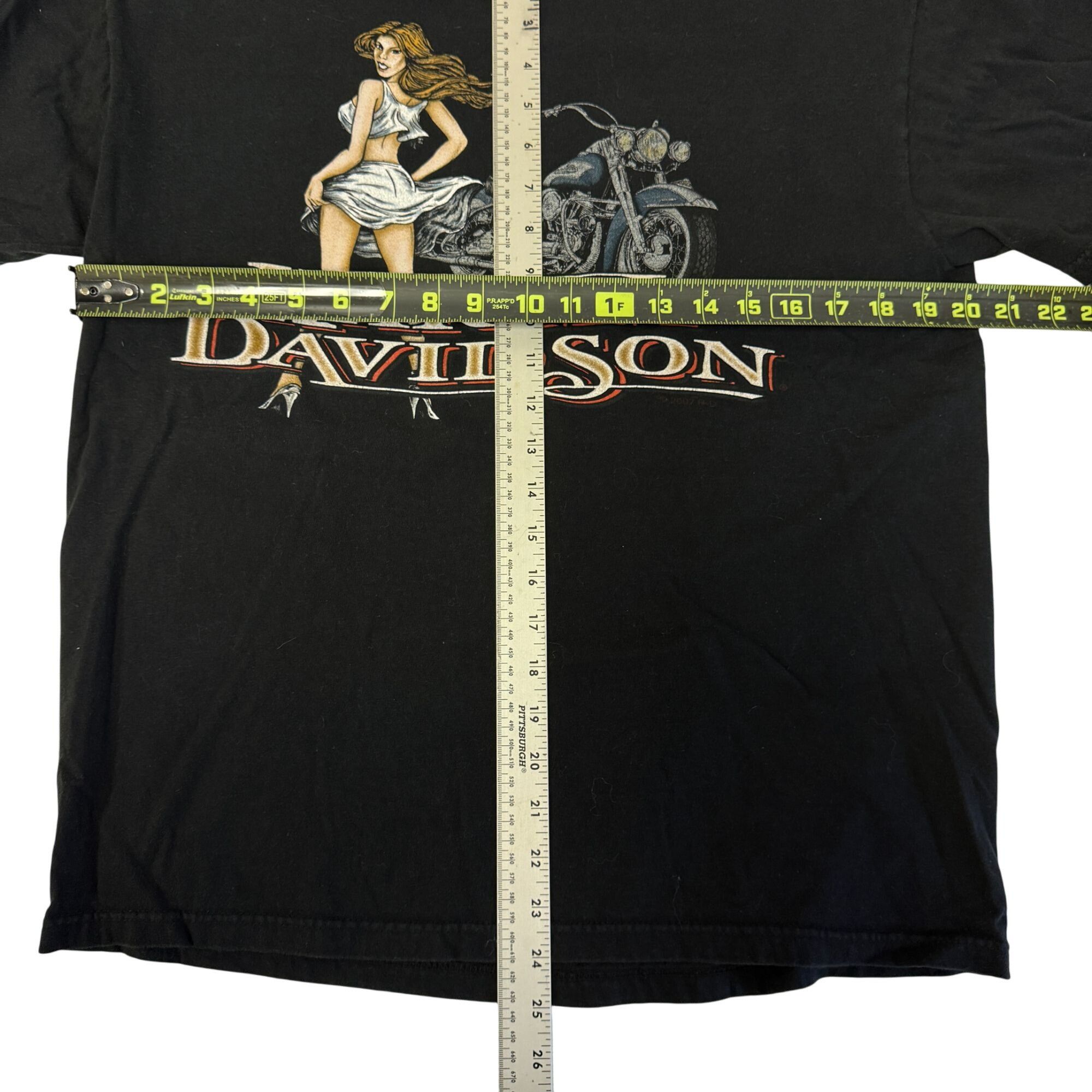 Harley Davidson Y2K Harley Davidson MACON Ga Motorcycle PINUP GIRL T Shirt Size US M / EU 48-50 / 2 - 6 Thumbnail