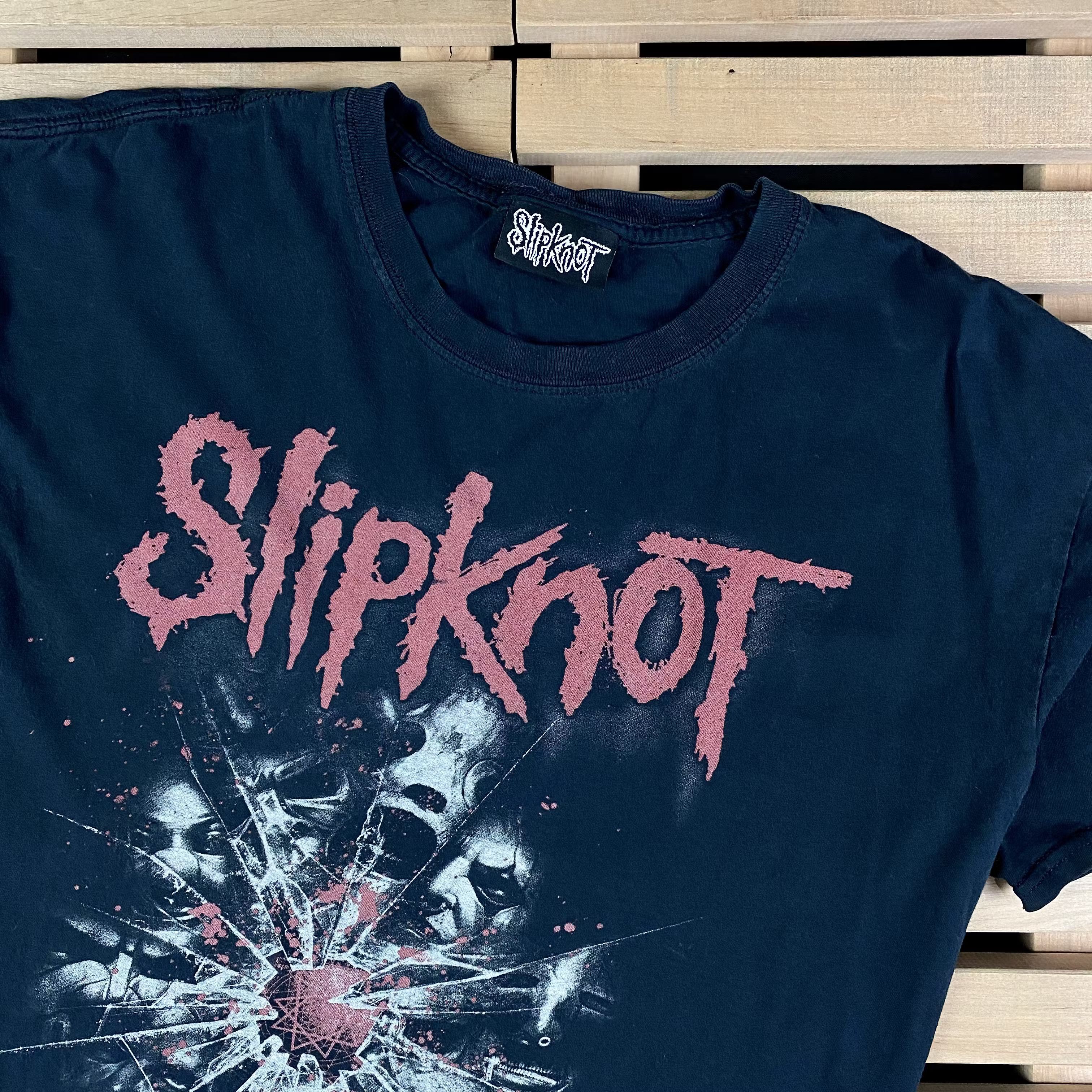Band Tees × Vintage Mens Vintage T Shirt Slipknot Size XL Size US XL / EU 56 / 4 - 2 Thumbnail