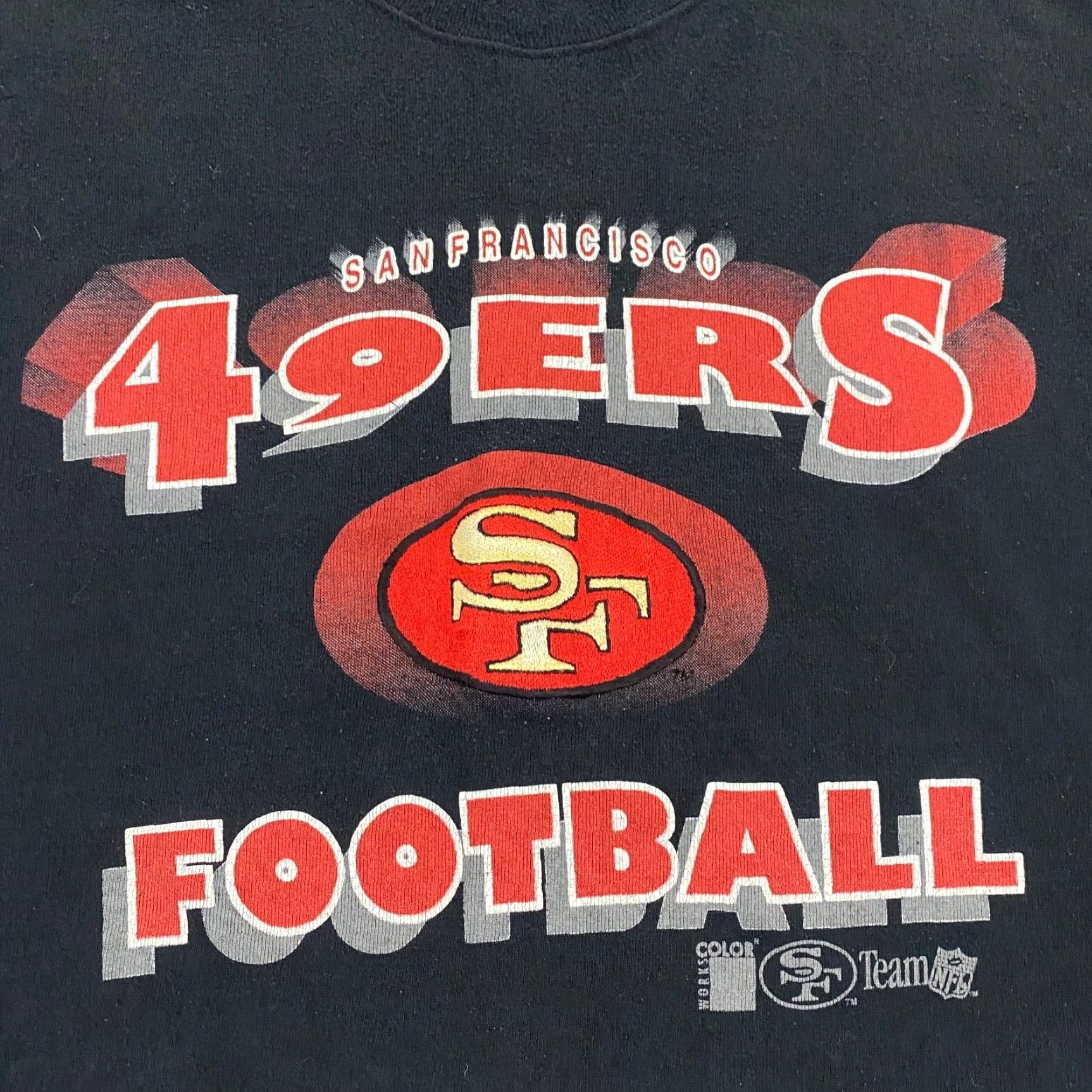 NFL VINTAGE NFL San Francisco 49ers Mens 2XL Black Pullover Crewneck Sweatshirt USA 90s Size US XXL / EU 58 / 5 - 2 Thumbnail