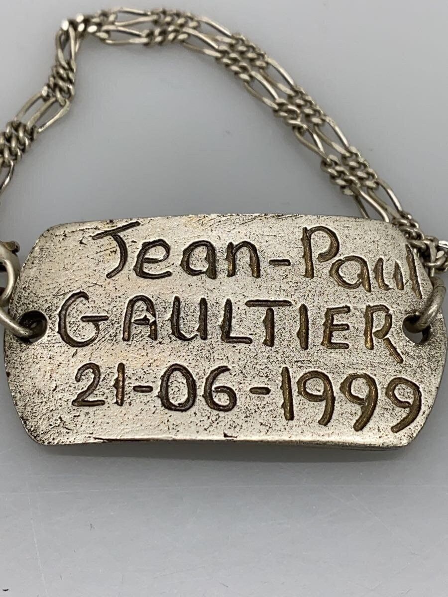 Jean Paul Gaultier 1999 Archive Logo Dog Tag Chain Bracelet Size ONE SIZE - 1 Thumbnail