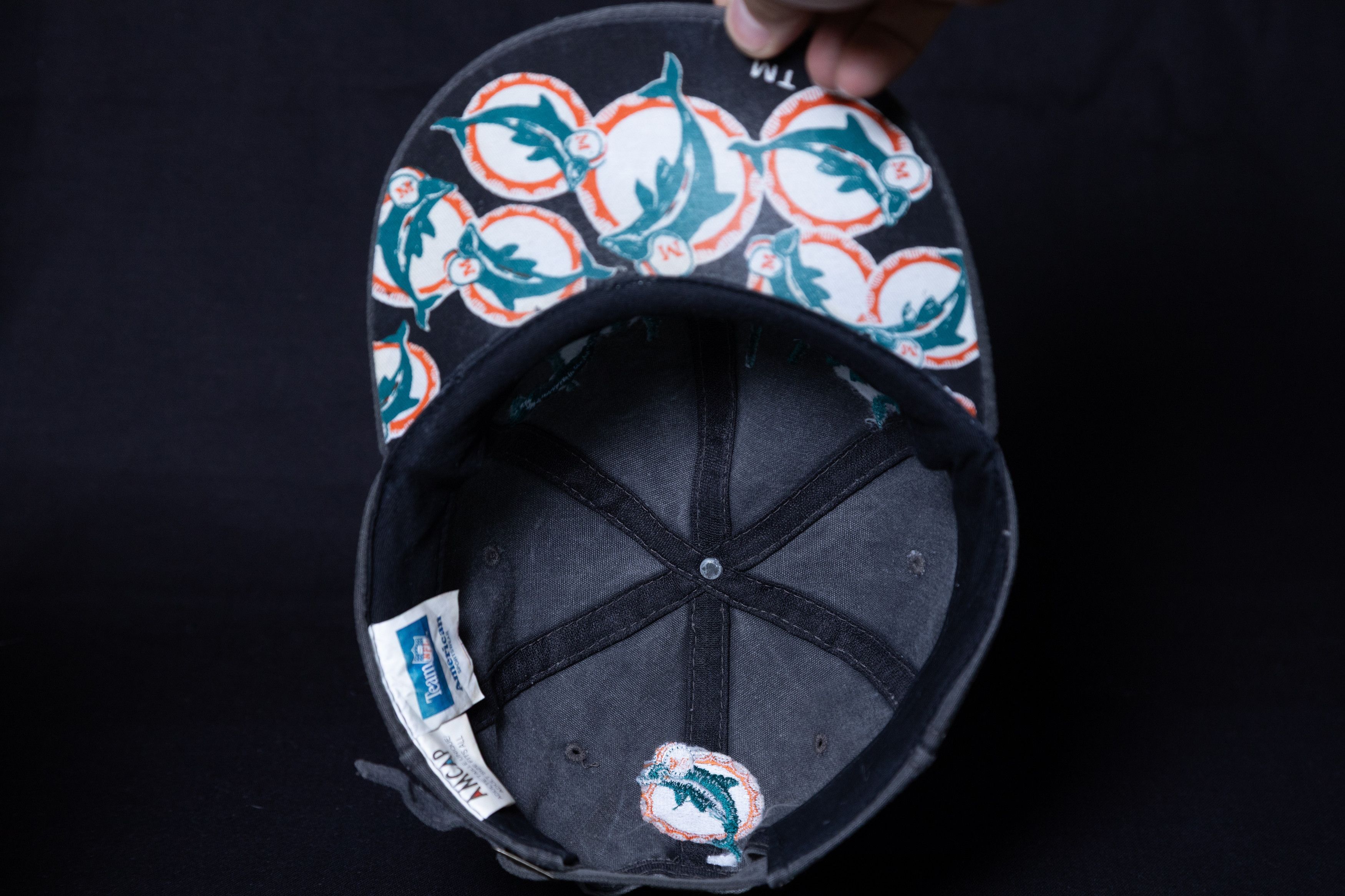 NFL Miami Dolphins Stonewashed Baseball Cap NFL Vintage Size ONE SIZE - 6 Thumbnail
