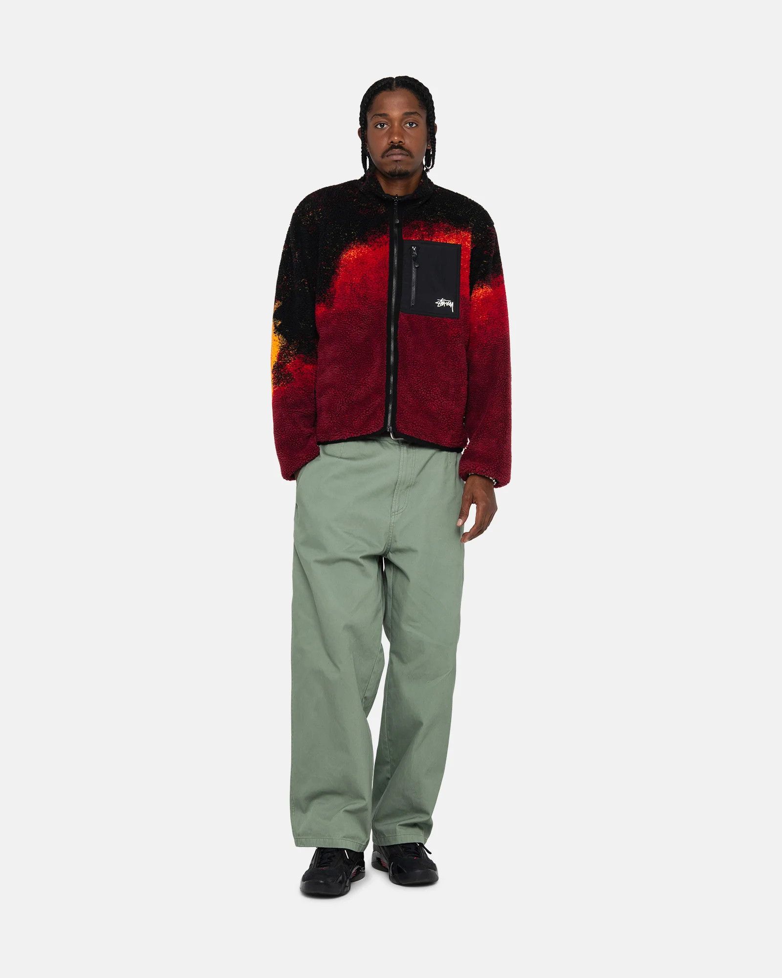 Stussy SHERPA REVERSIBLE JACKET LAVA Size US XL / EU 56 / 4 - 12 Thumbnail