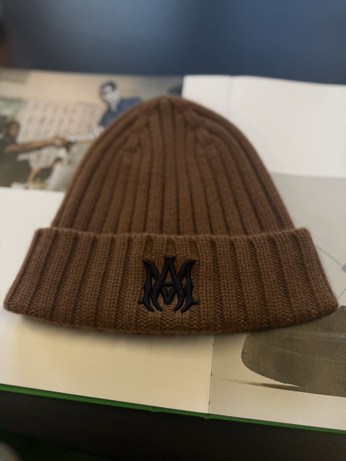 Amiri Amiri Beanie Brown New With Tags $390 Retail Size ONE SIZE - 2 Thumbnail