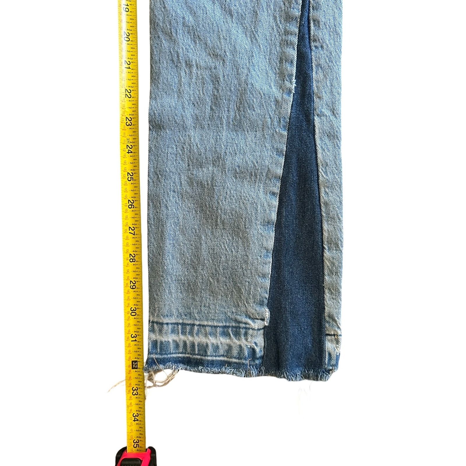 Levi's Custom Reworked Levi's 501 Split-Hem Paint Splatter Jeans Size 25" / US 0 / IT 36 - 12 Thumbnail