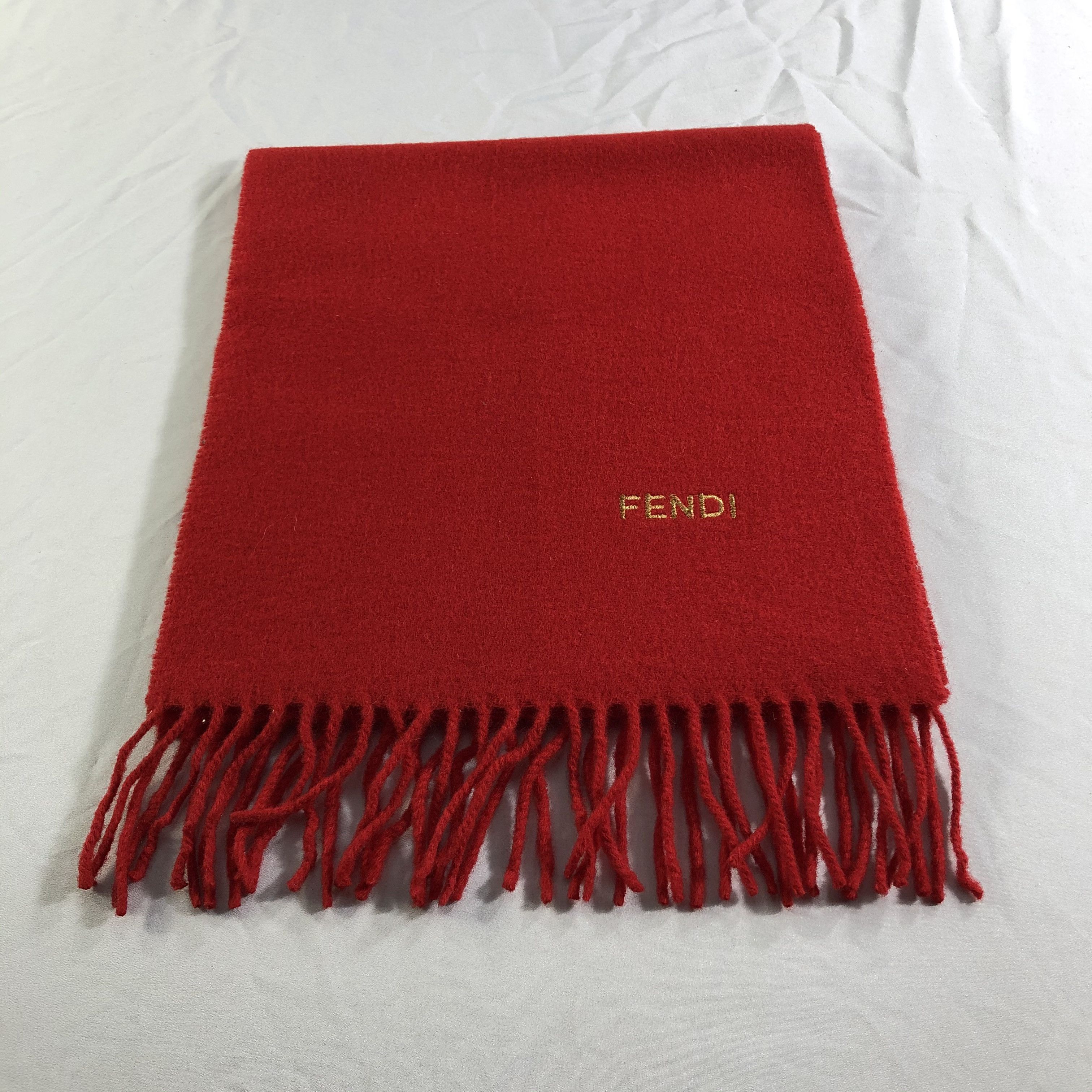 Fendi Fendi Plain Wool Scarf / Muffler / Neckwear V2465 Size ONE SIZE - 2 Thumbnail