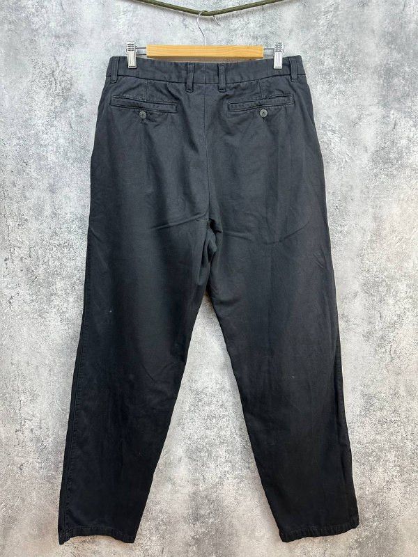 Ermenegildo Zegna Ermenegildo Zegna Sport Black Cotton Chino Trousers Size US 36 / EU 52 - 2 Thumbnail