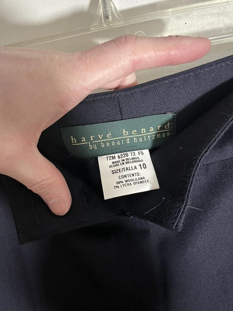 Harve Benard Harvé Benard Women's Black Dress Pants - Size 10 Size 32" / US 10 / IT 46 - 2 Thumbnail