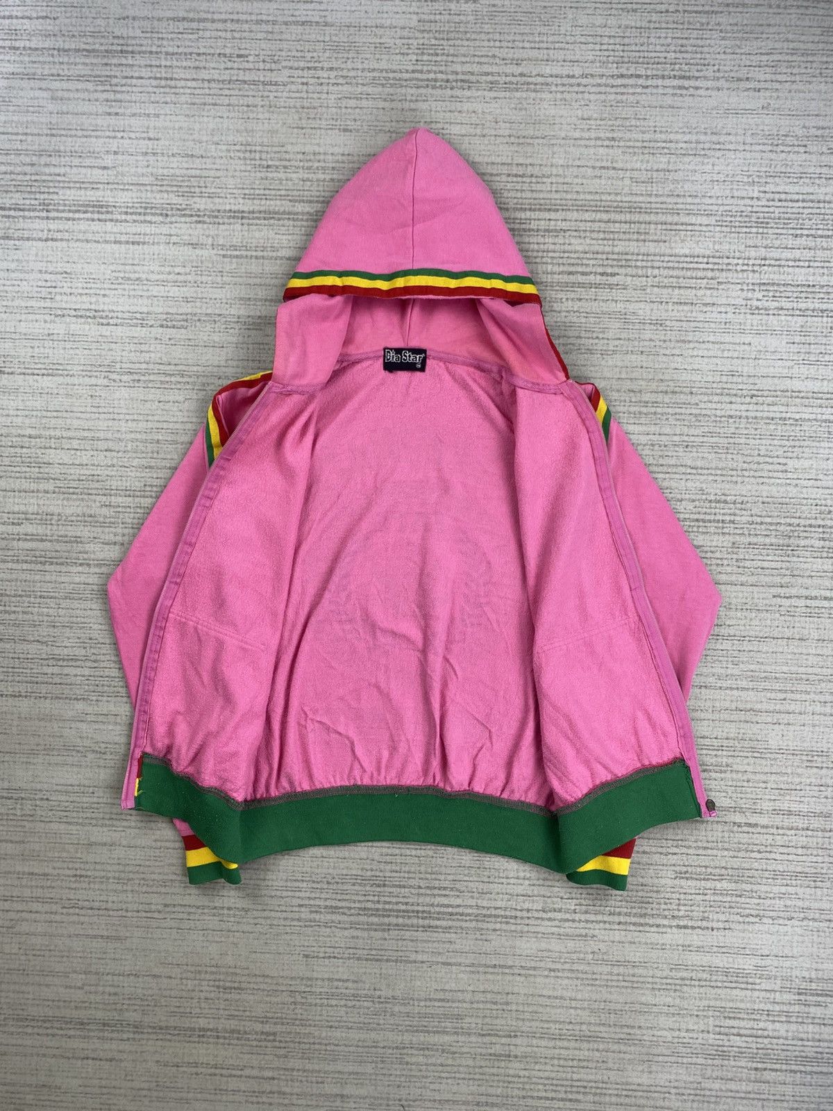 Vintage Vintage Dia Star Marijuana Rasta Style Hoodie Size US M / EU 48-50 / 2 - 7 Thumbnail