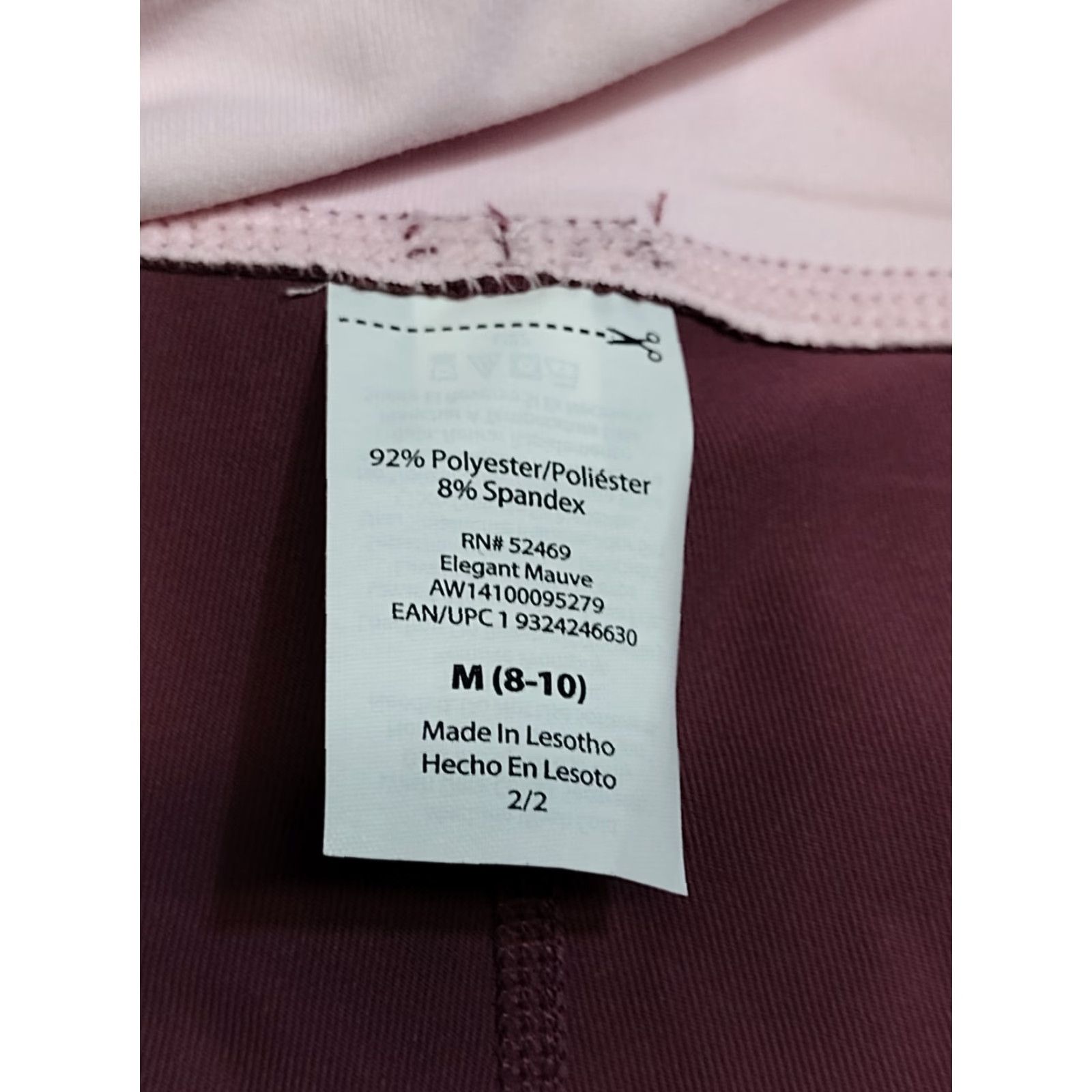 Pinko Unbranded Women's Leggings Pink Color 8-10 M Elastic Waist Mid Rise Casual Gym & Training Leggings Womens Size 32" / US 10 / IT 46 - 5 Thumbnail