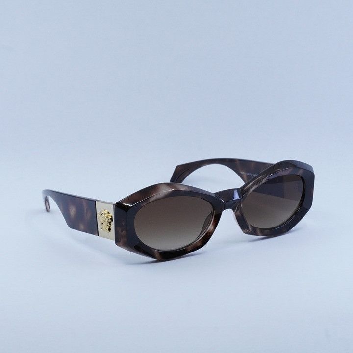 Versace Versace VE4466U 54613B Sunglasses Havana Geometric Frame Size ONE SIZE - 10 Thumbnail