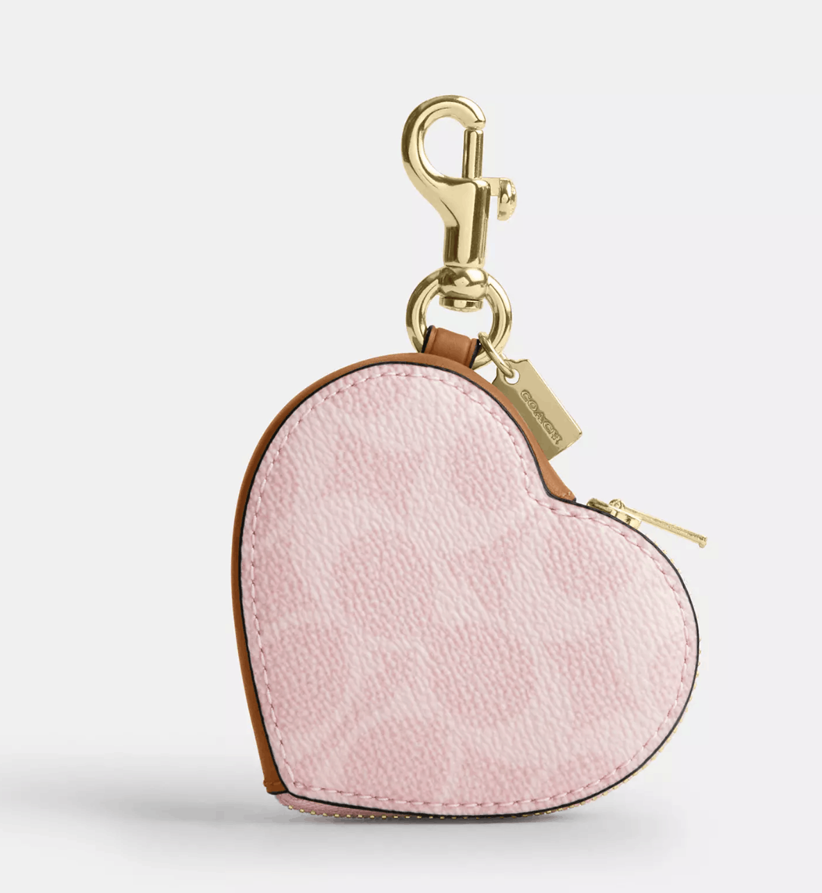 Coach Heart Bag Charm In Signature Canvas CEA22 Size ONE SIZE - 5 Thumbnail