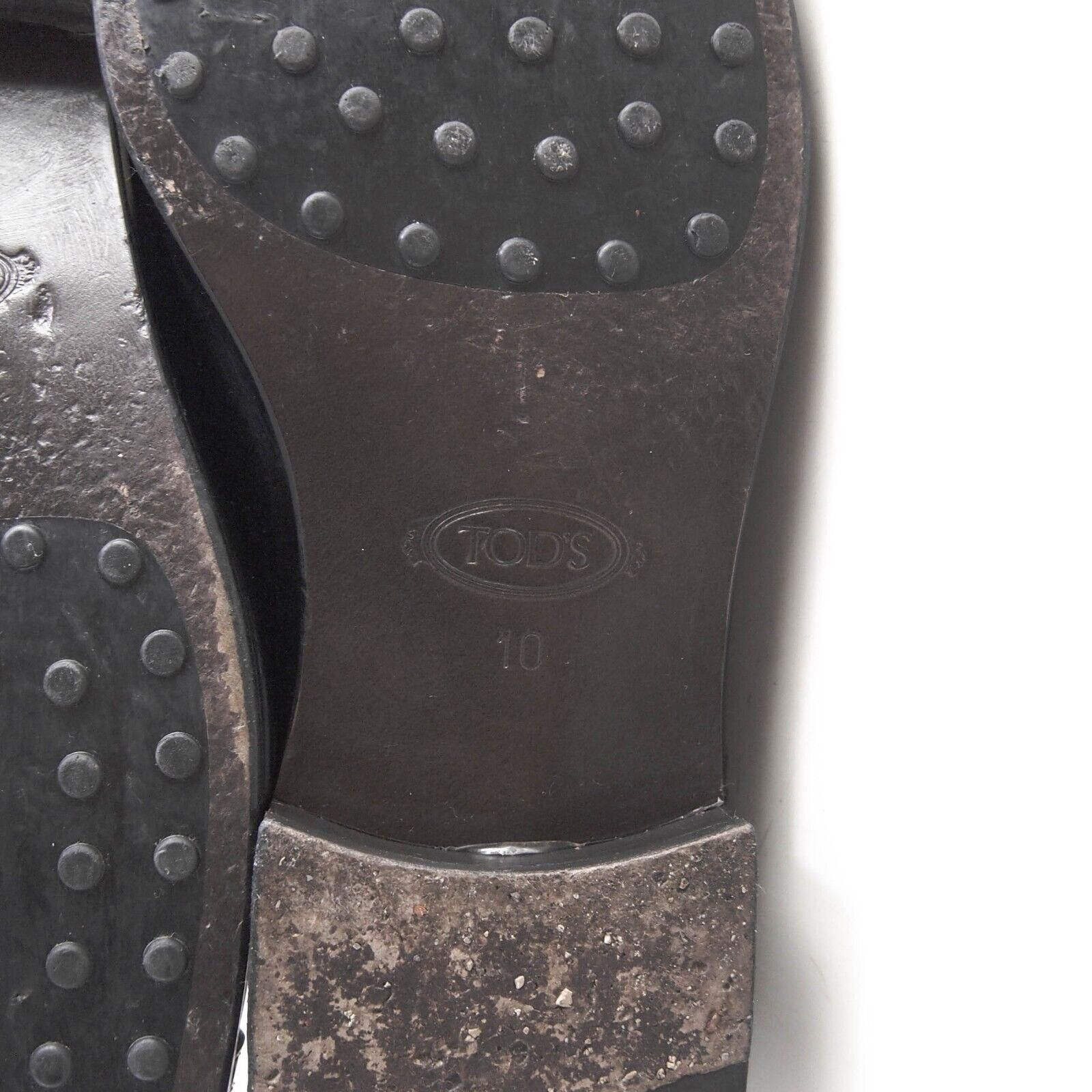 Tod's TODs Cap Toe Oxfords Black Leather Size US 11 EU 44 $820 Size US 11 / EU 44 - 7 Thumbnail