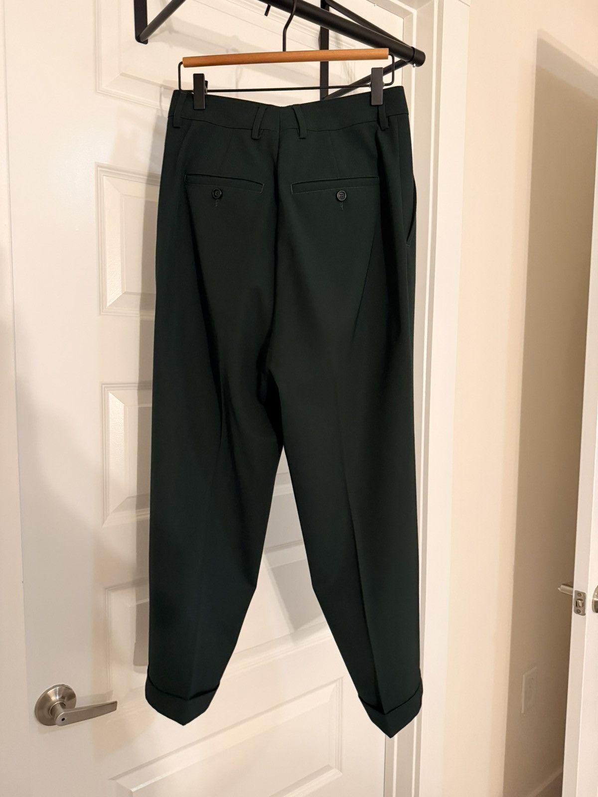 Ami Paris Carrot Fit Cropped Trousers